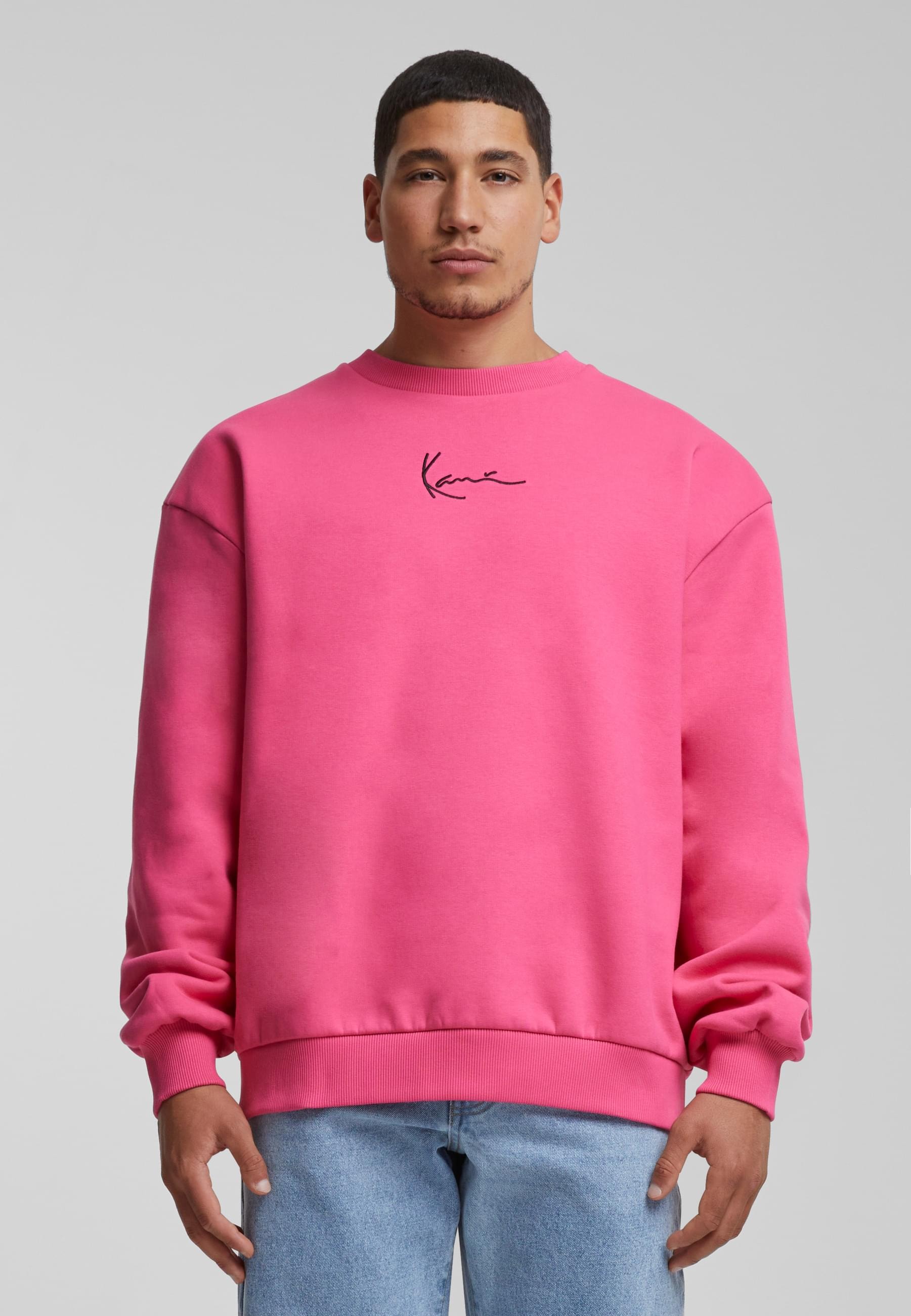 Karl Kani Rundhalspullover »Karl Kani Herren KM242-031-1 Small Signature Os Crew«, (1 tlg.)