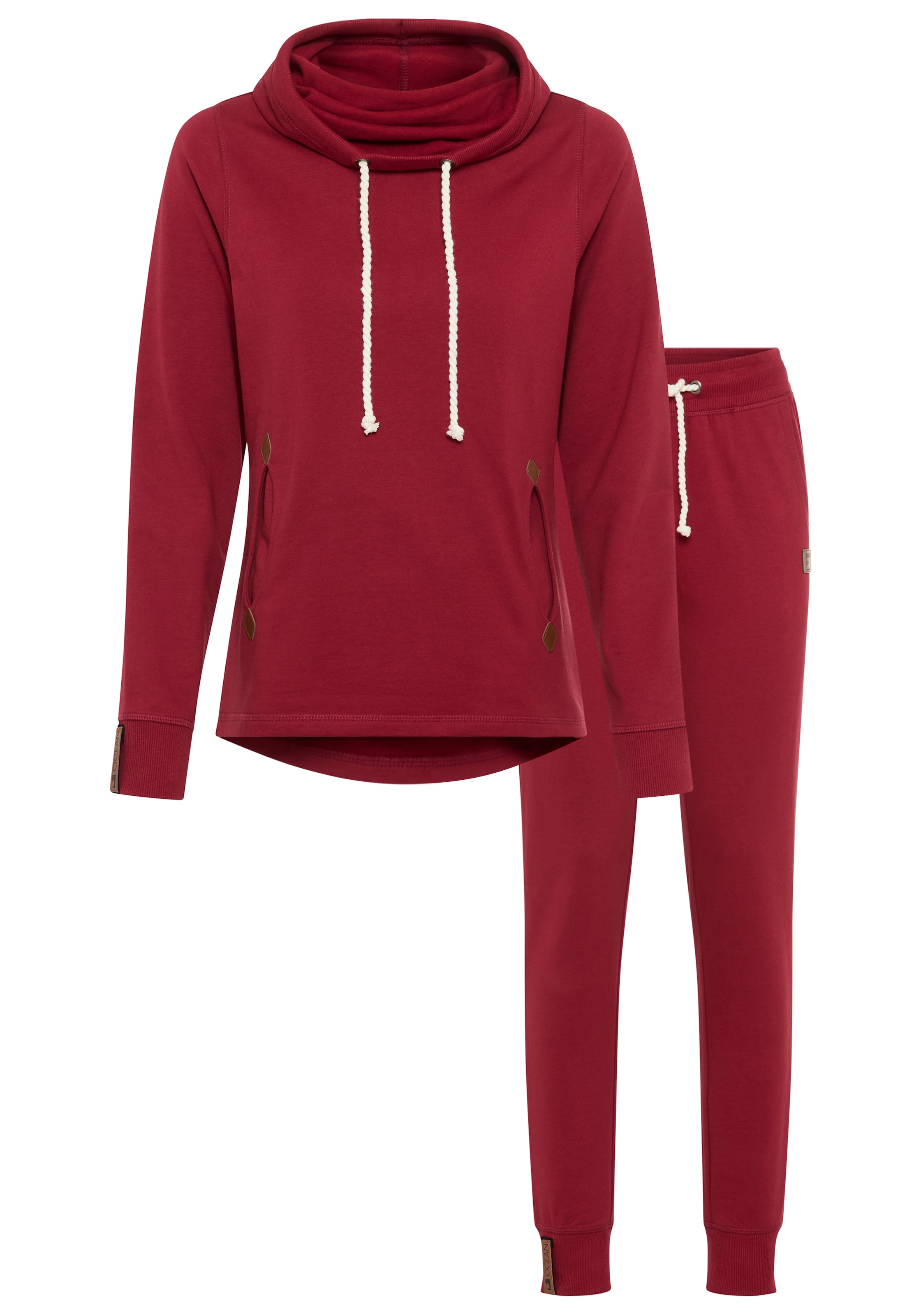 Ocean Sportswear Jogginganzug »Essentials Joggingsuit«, (Set, 2 tlg.), mit Lederimitat-Details