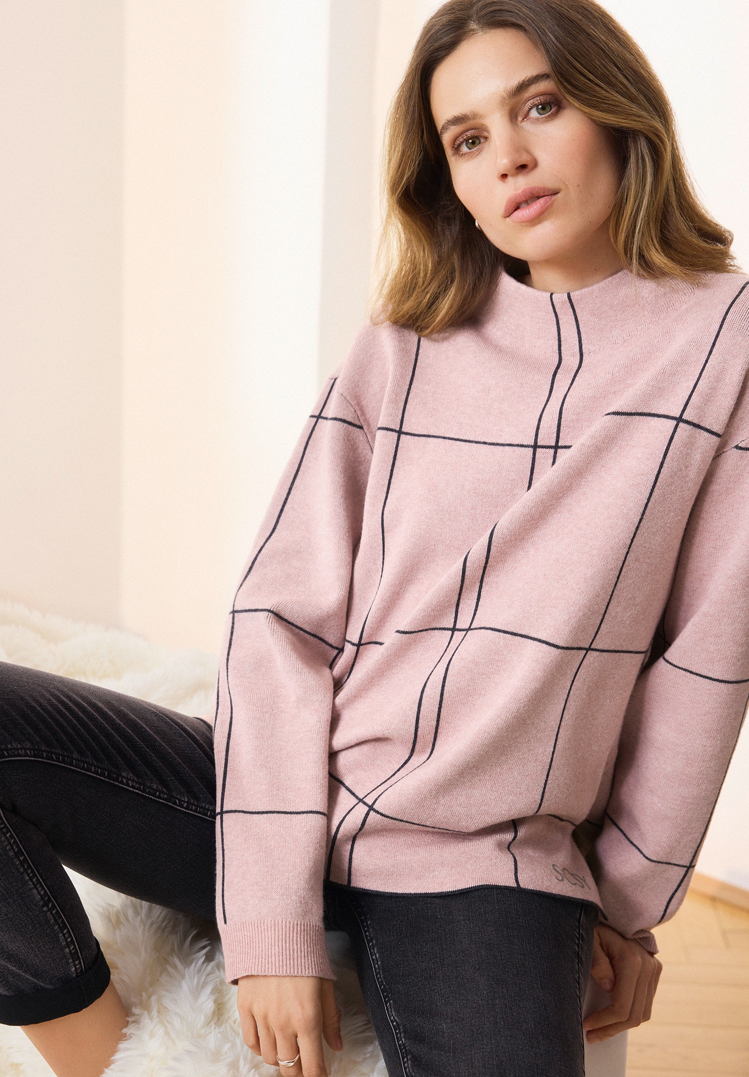 Betty Barclay Strickpullover "Damen kariert" 1 Stk. günstig online kaufen