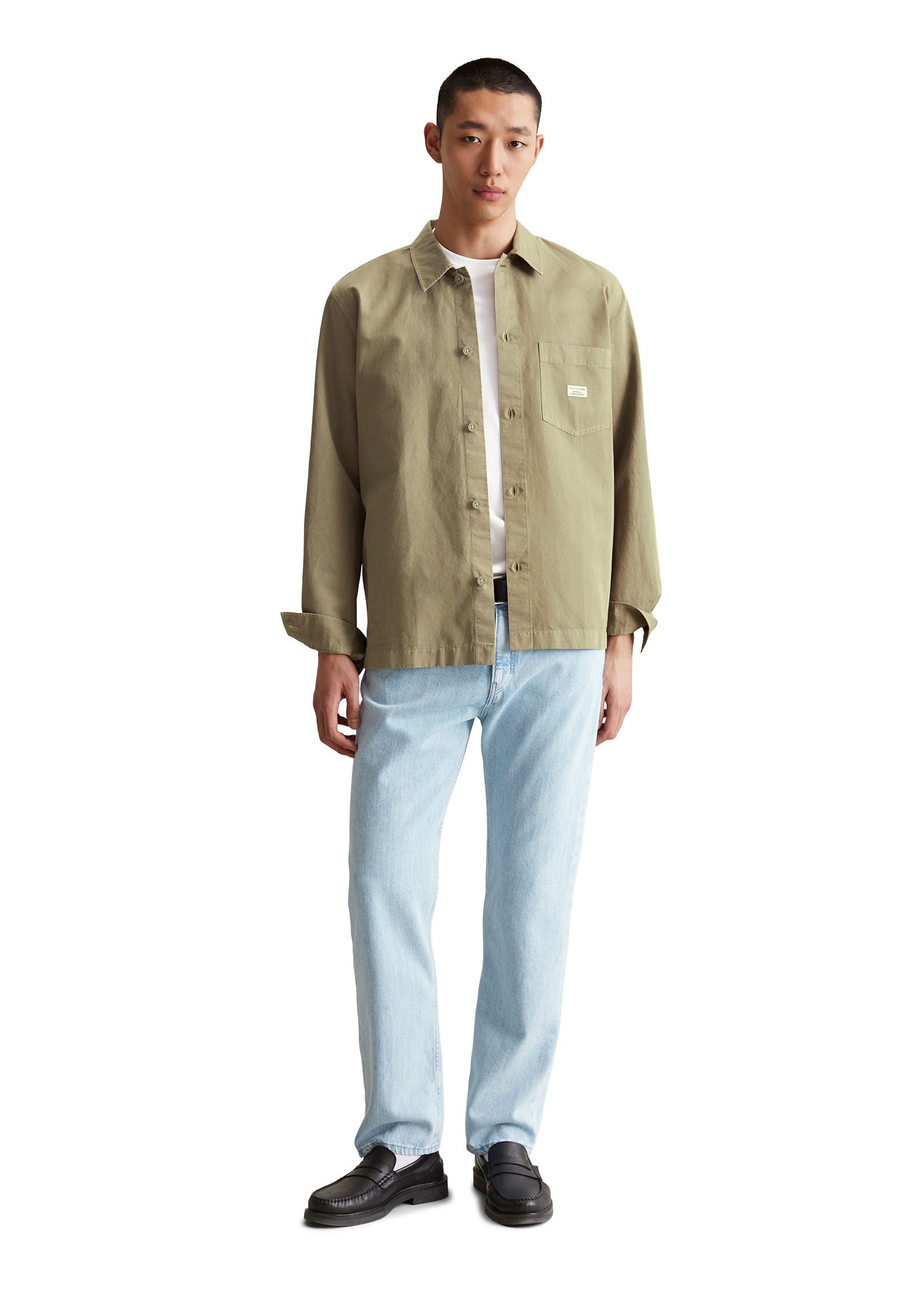 Marc O'Polo DENIM Kurzjacke »aus Bio-Baumwolle und Leinen«, ohne Kapuze
