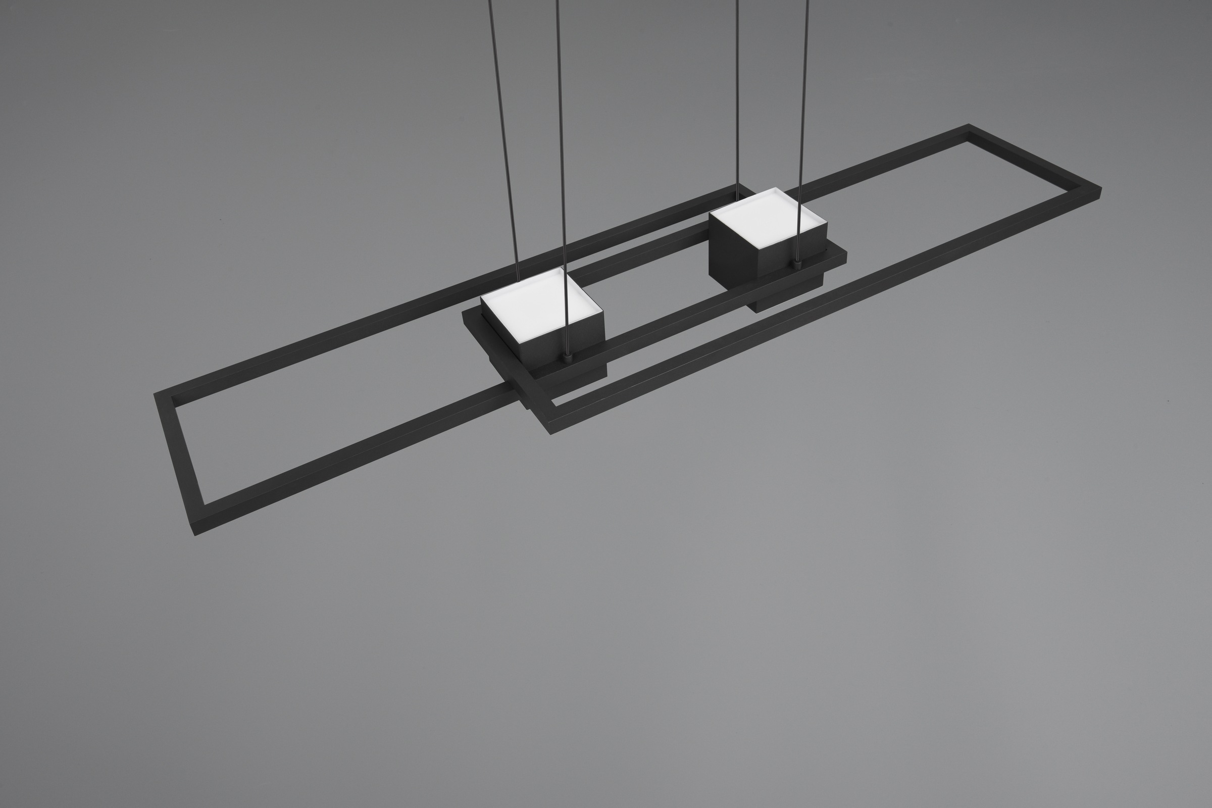 TRIO Leuchten LED Pendelleuchte »ALBANY, LED Hängelampe Wohnzimmer mit Fernbedienung, dimmbar, CCT«, 1 flammig, Leuchtmittel LED-Board | LED fest integriert, Lichtfarbe einstellbar, Memoryfunktion, Nachtlicht, up-and-down Licht