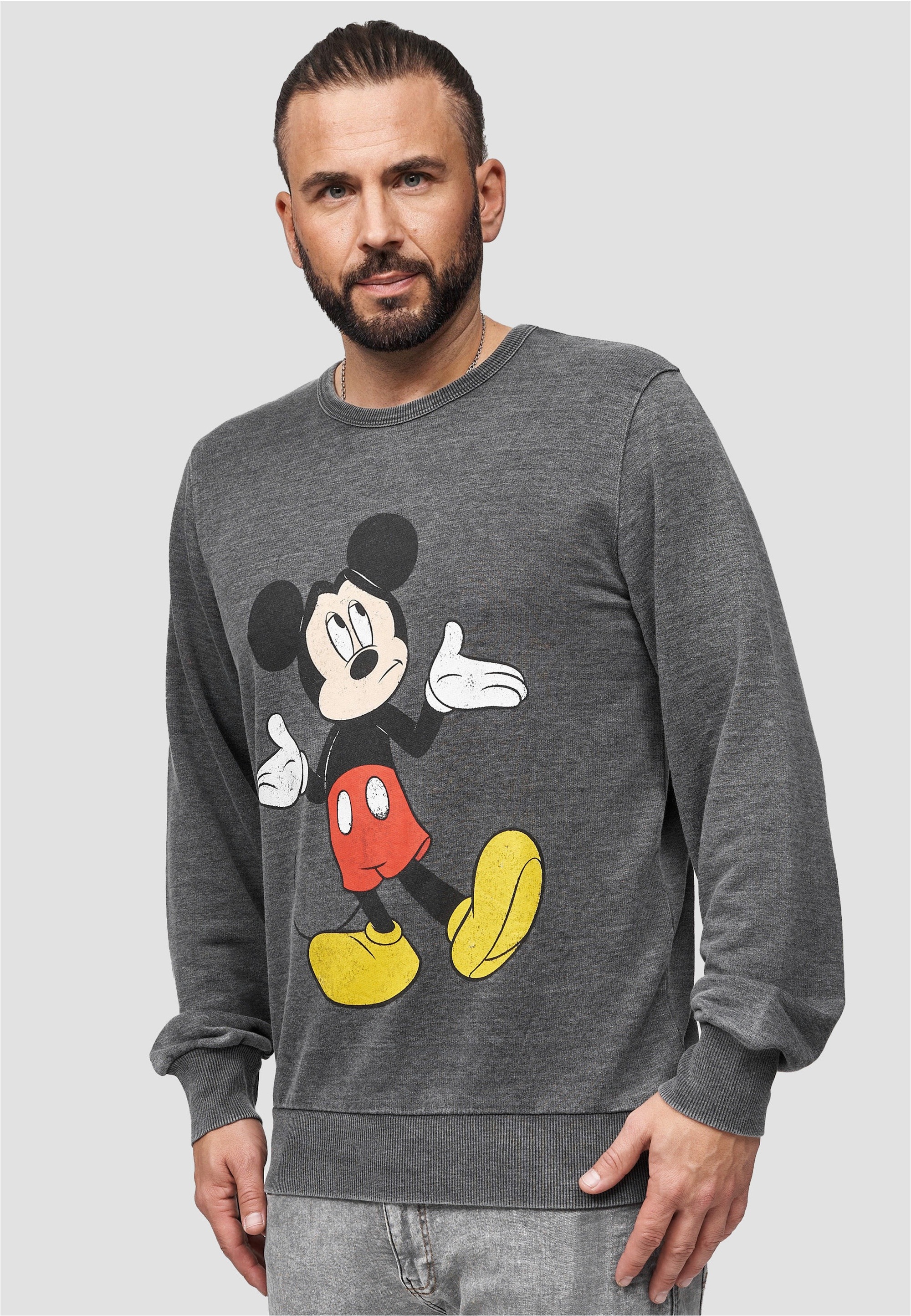 Recovered Sweatshirt »Disney Mickey«, (1 tlg.), mit beliebtem Mickey Mouse-Print