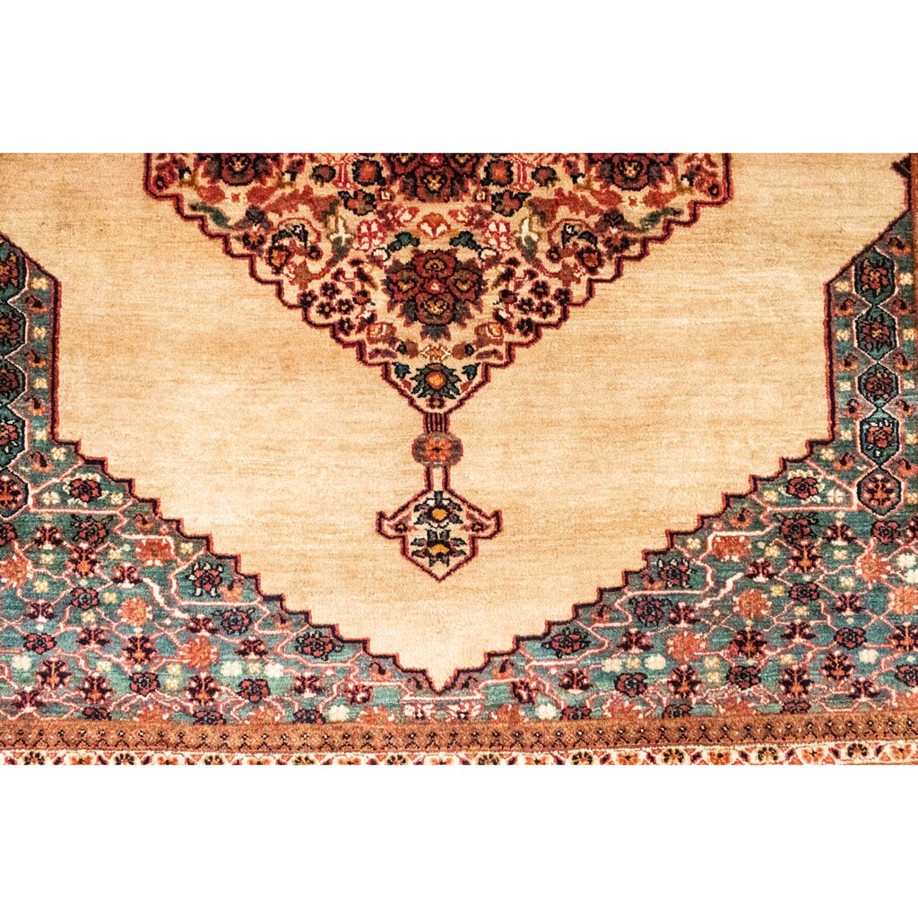 morgenland Wollteppich »Ghashghai Teppich handgeknüpft beige«, rechteckig