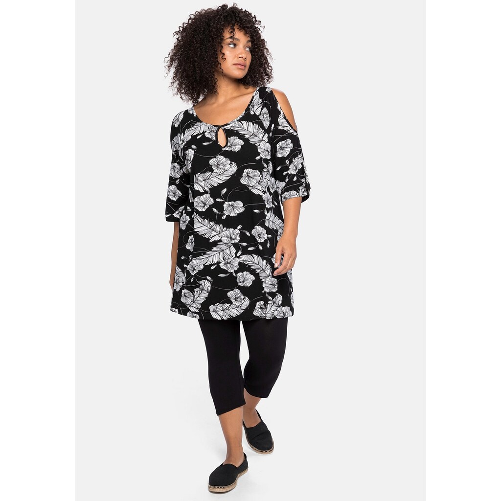 Sheego Longshirt »Große Größen«, im Set mit Caprileggings