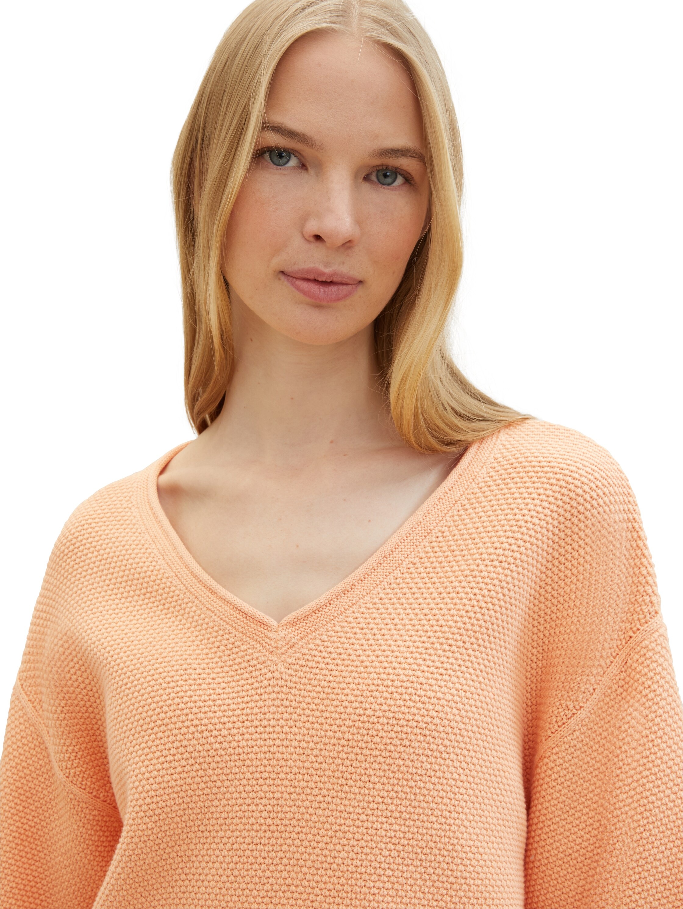 TOM TAILOR V-Ausschnitt-Pullover, mit Drop-Shoulder