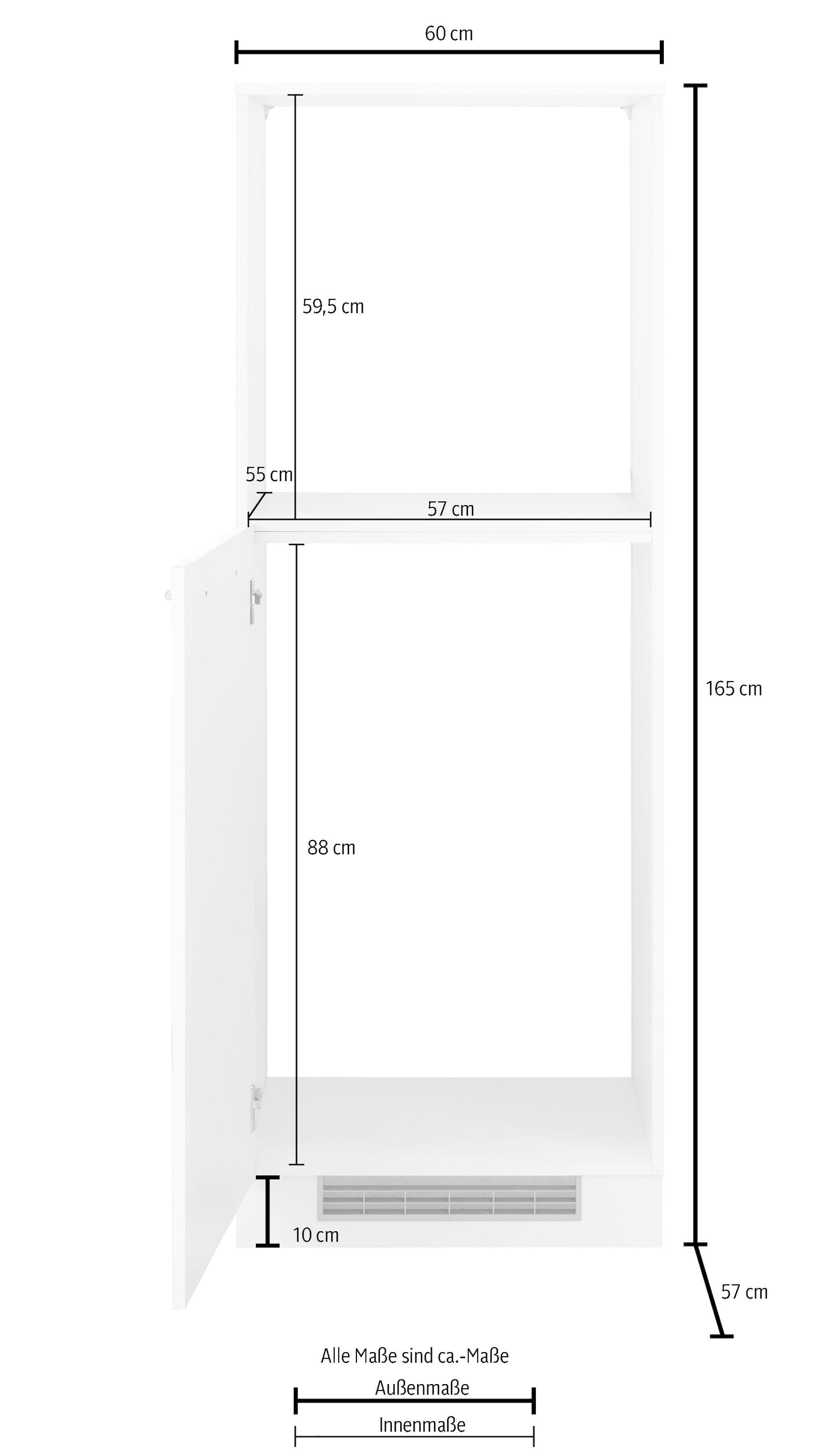 wiho Küchen Kühlumbauschrank »Flexi2«