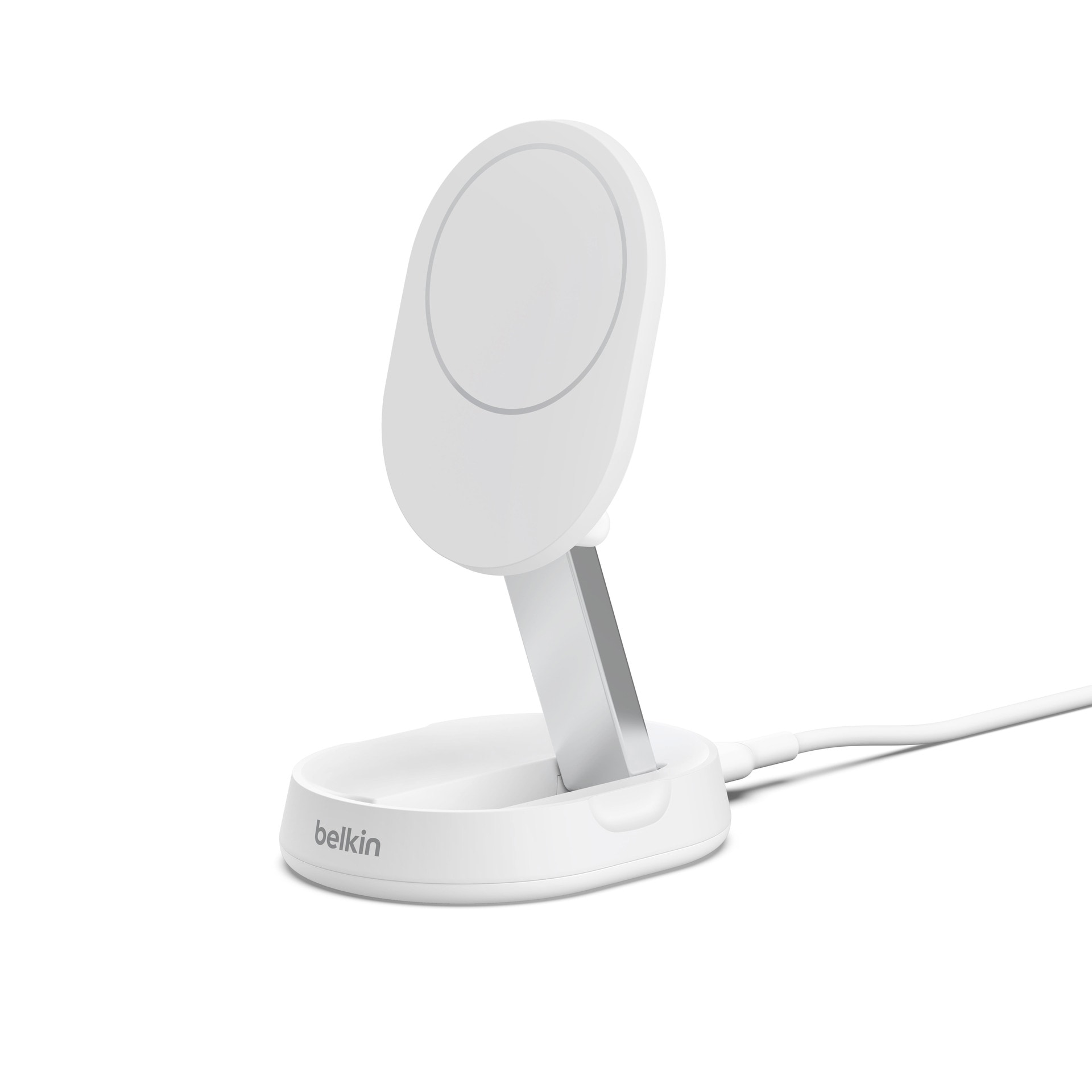 Belkin Wireless Charger »BoostCharge Pro verstellbare magnetische Ladestation mit Qi2 (15 W)«, für Apple iPhone 12/13/14/15 mini/Pro/Max/Pro Max/Plus mit MagSafe