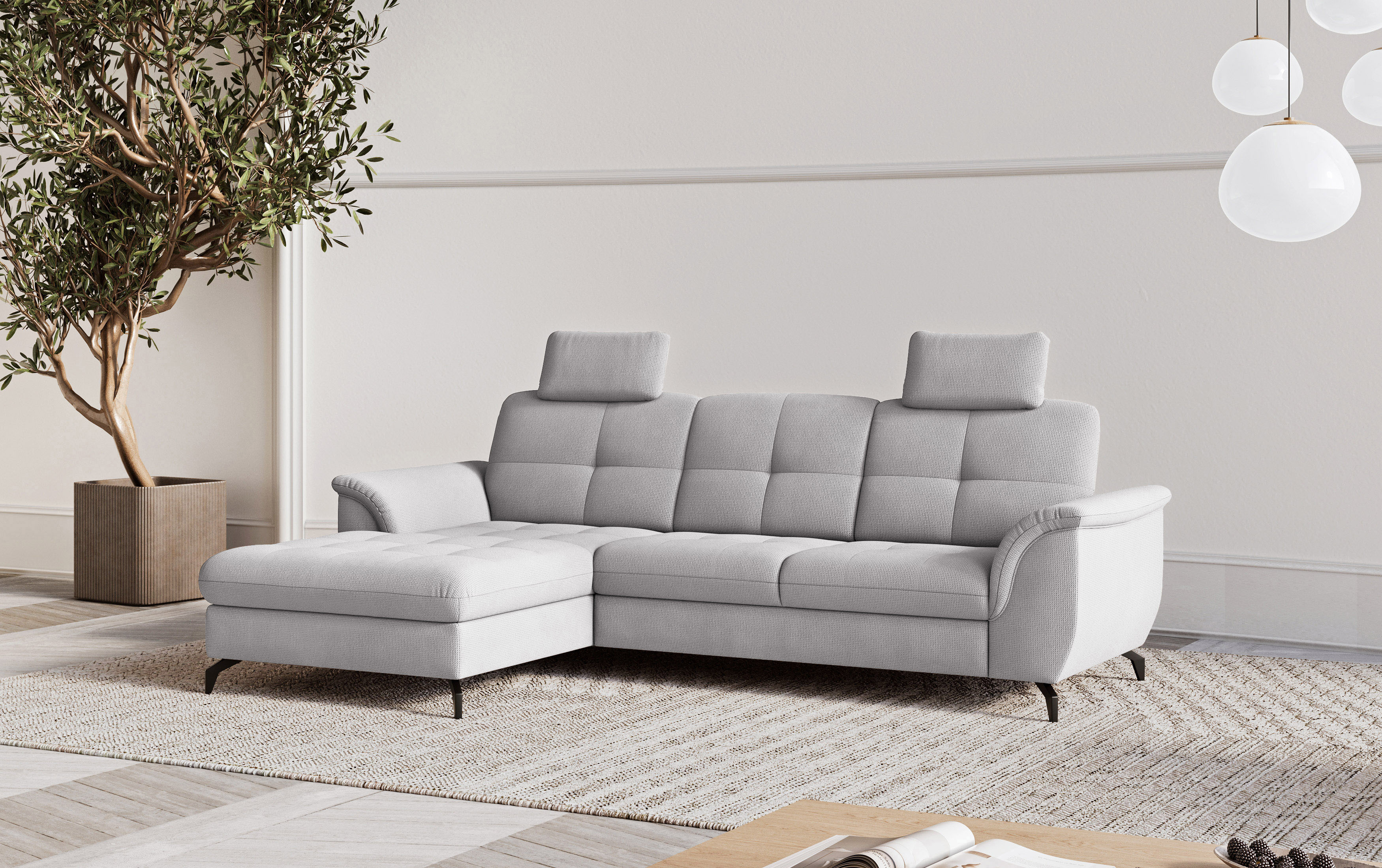 sit&more Ecksofa "Zora" wahlweise mit Schlaffunktion und Bettkasten