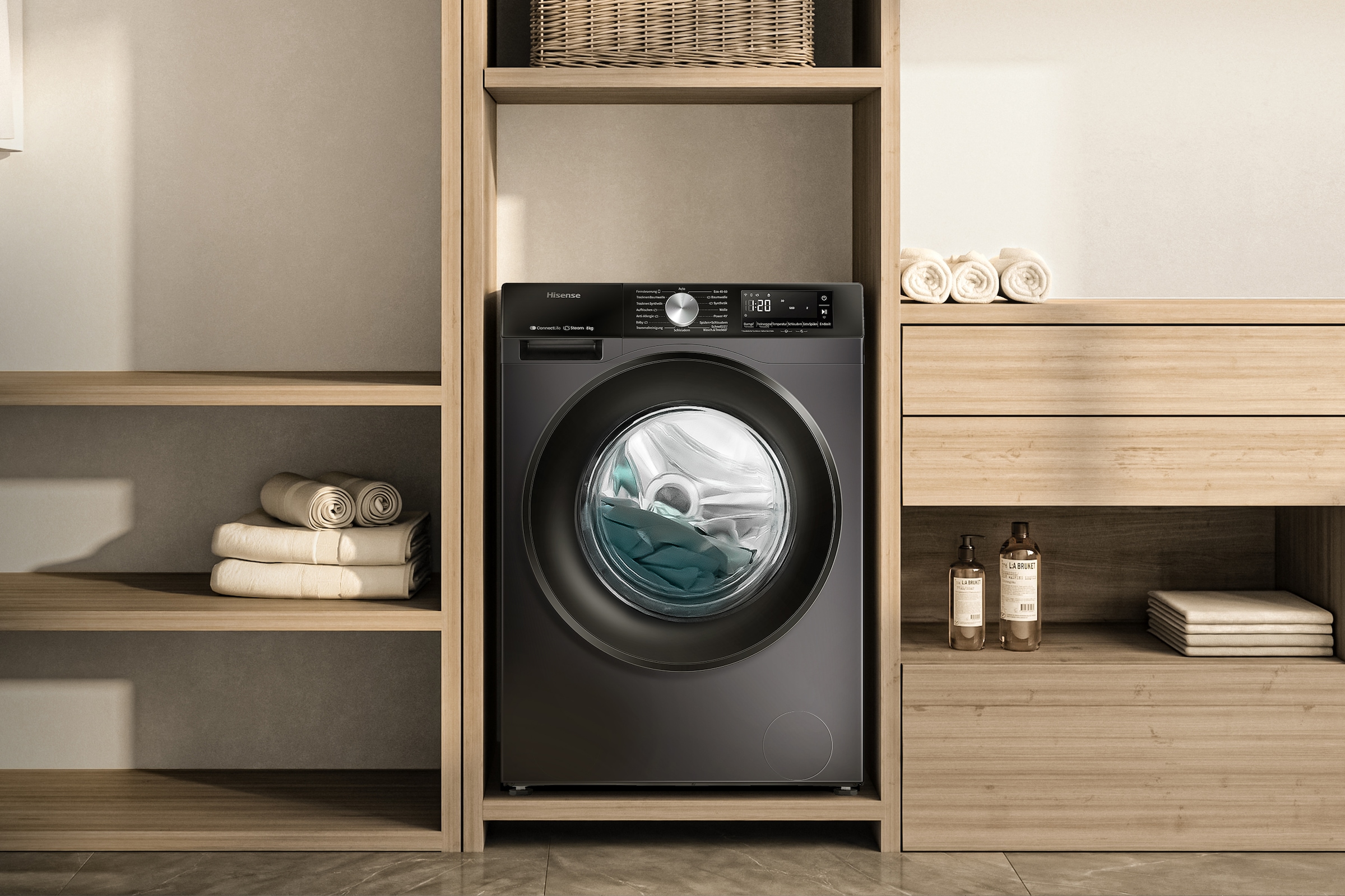 Hisense Waschtrockner »WD3S8043BW3«