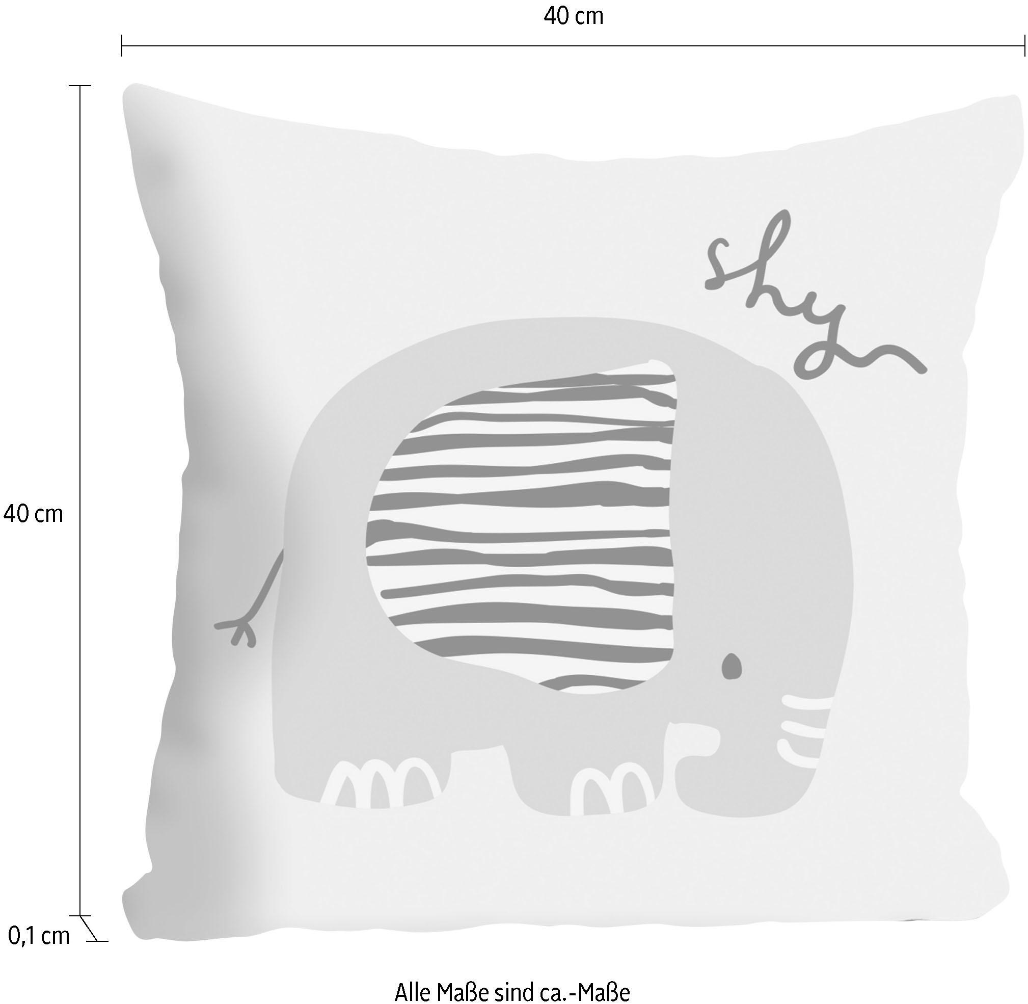 queence Dekokissen »»shy«« Kissenhülle ohne Füllung, 1 Stück