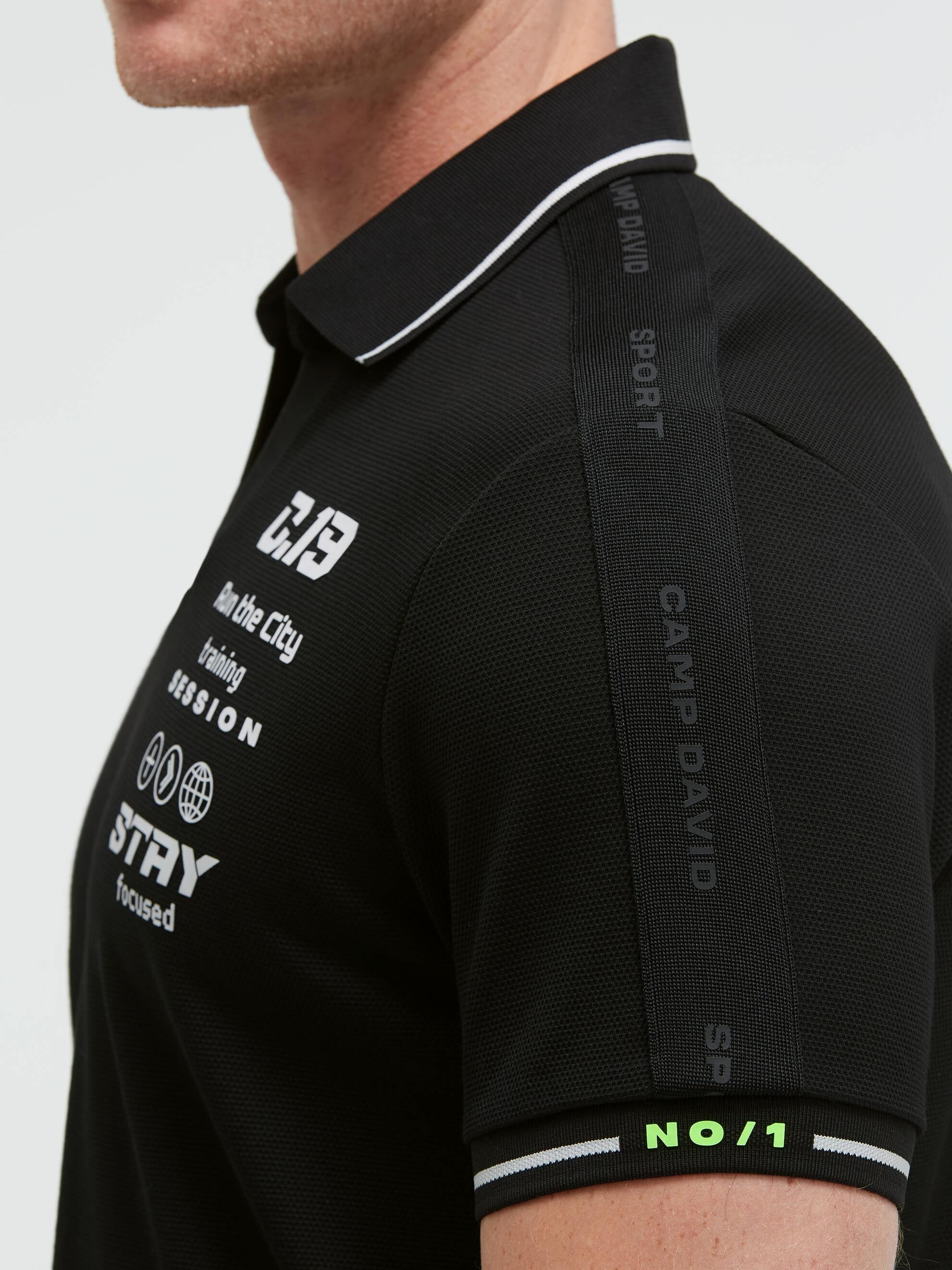 CAMP DAVID Poloshirt mit Print