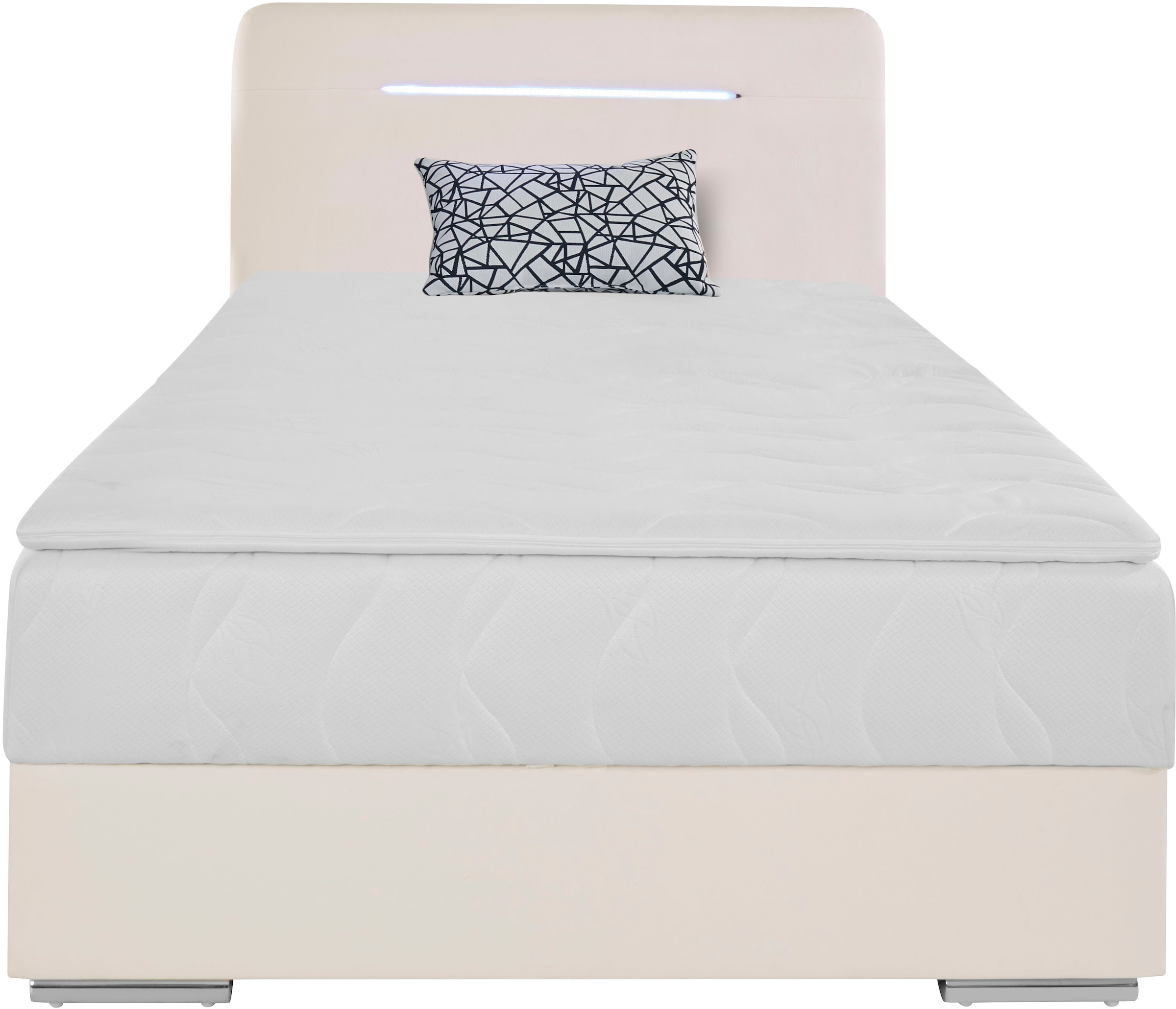 COTTA Boxbett »Lighstar«, inklusive LED-Beleuchtung, Topper, Bettkasten und Zierkissen