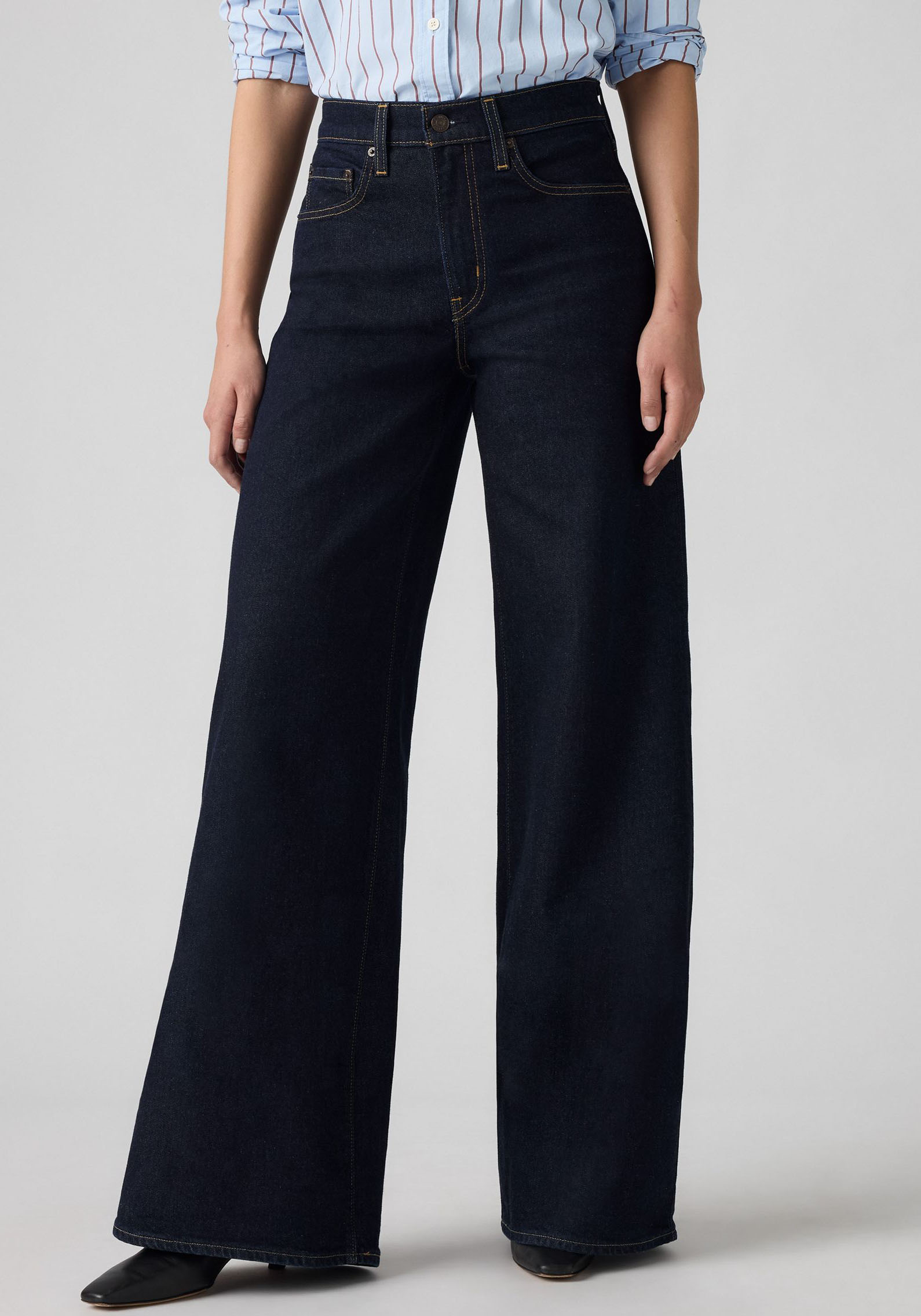 Levis "Levis 728 High-Rise Wide-Leg Jeans" weite Beinform