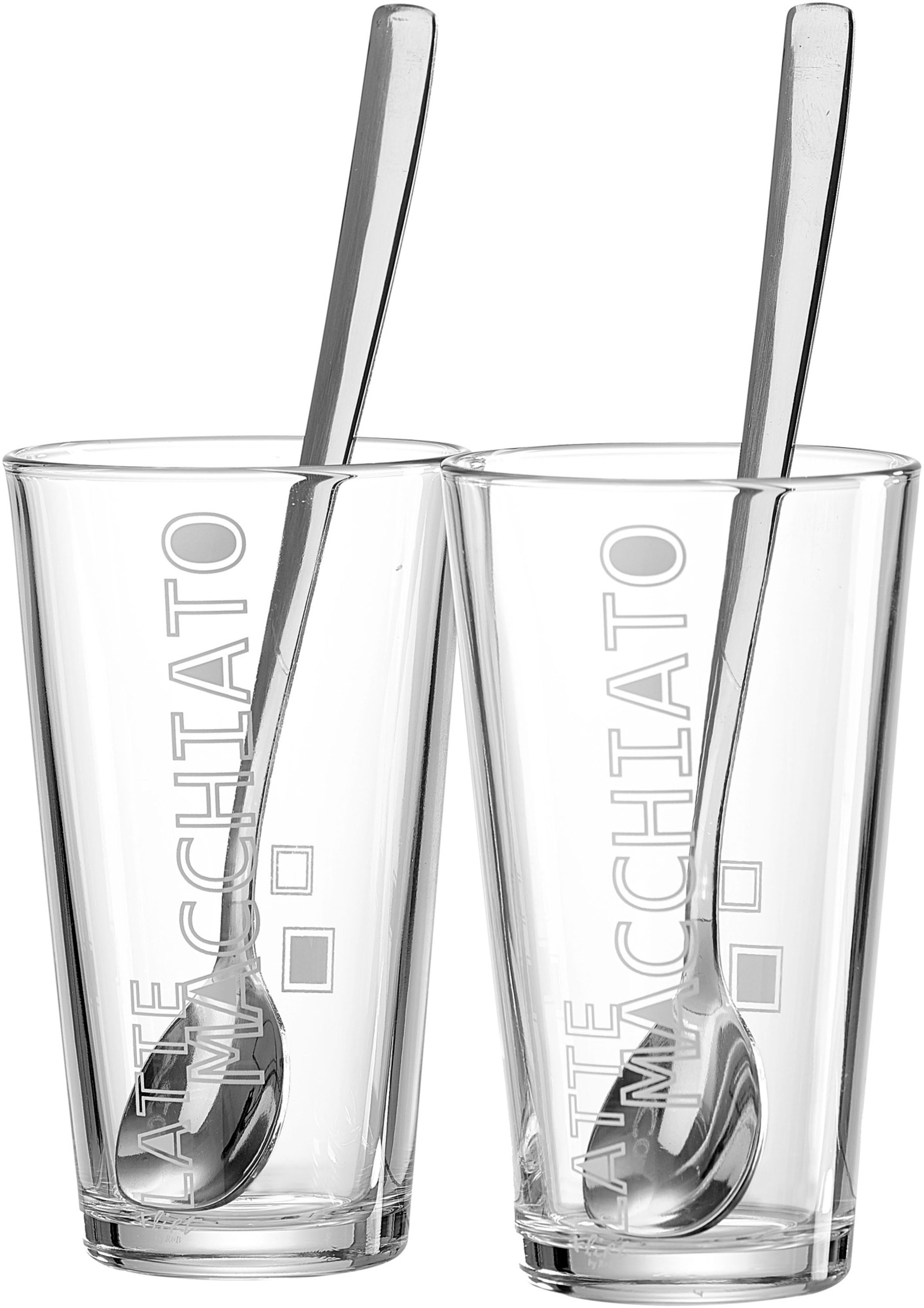 Ritzenhoff & Breker Latte-Macchiato-Glas "Lena" 350 ml, 4-teilig, inkl. 2 L günstig online kaufen