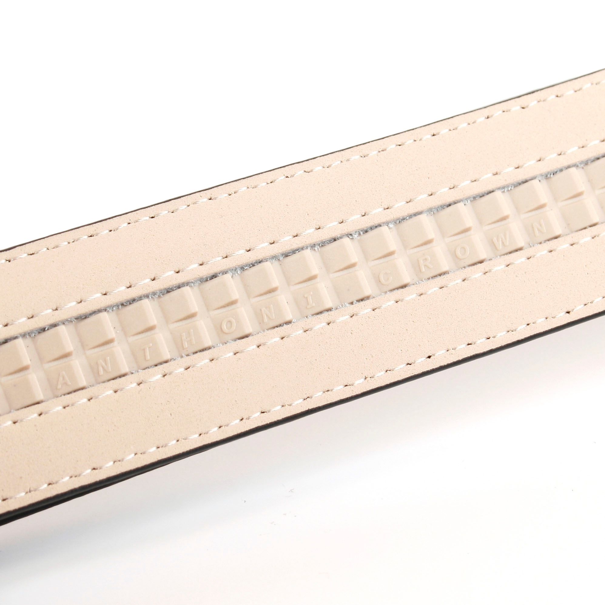 Anthoni Crown Ledergürtel mit Carbon-Schließe