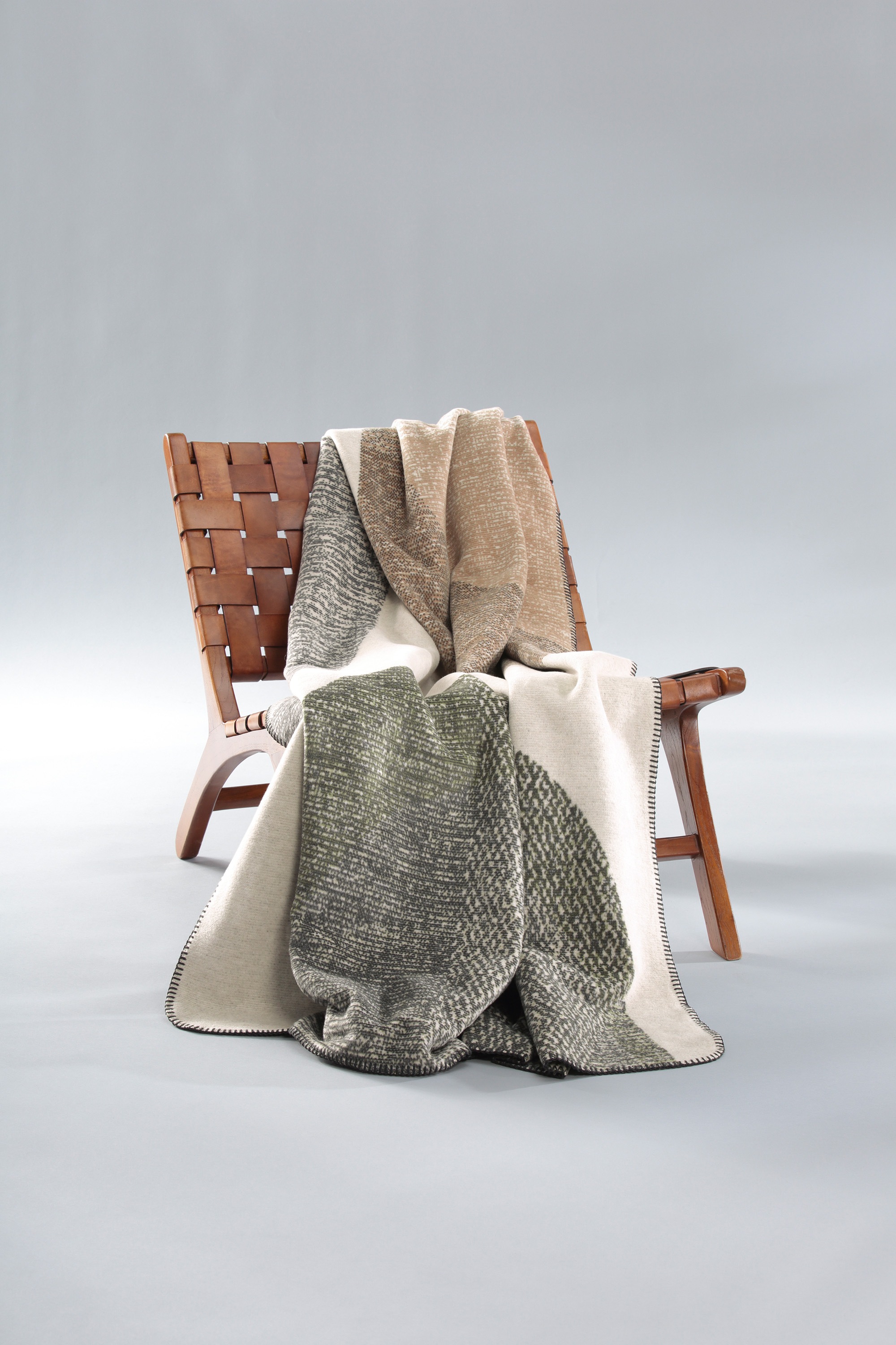 Biederlack Wohndecke "Nordic Rock mit geketteltem Zierstich" Made in German günstig online kaufen