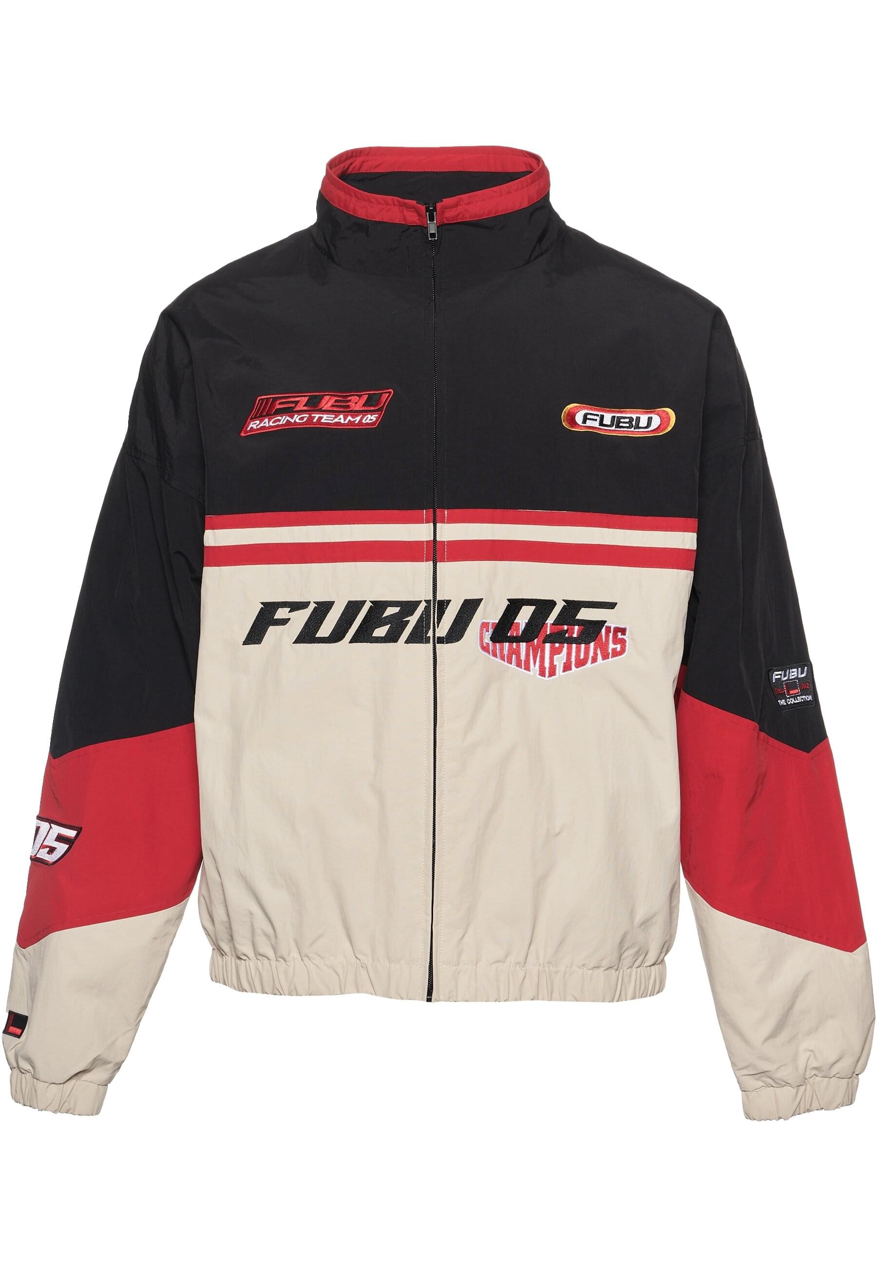 Fubu Trainingsjacke "Fubu Herren FM233-003-2 FUBU Corporate Track Jacket", (1 St.), ohne Kapuze