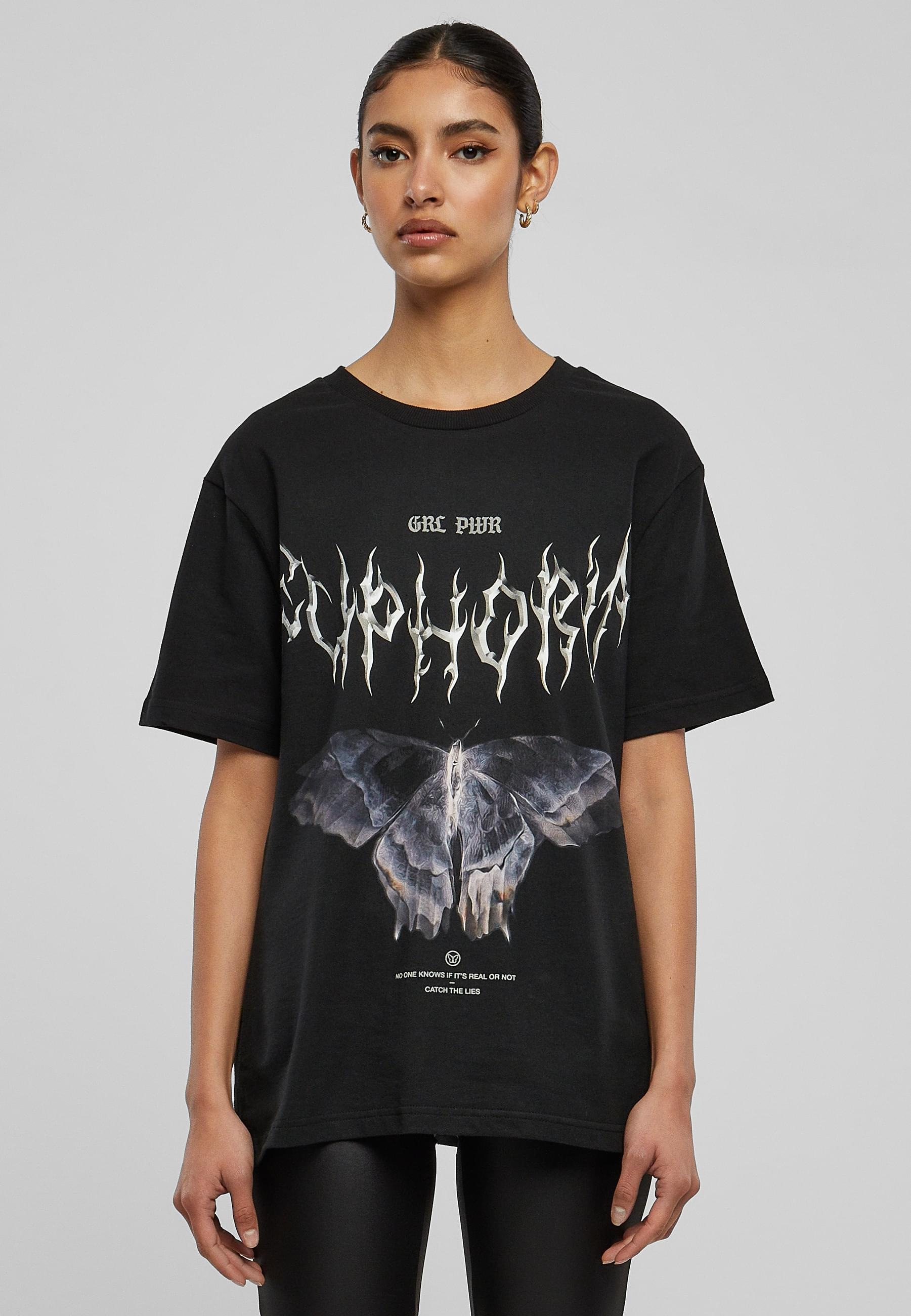 Miss Tee Kurzarmshirt »Miss Tee Damen Euphoria Tee«, (1 tlg.)
