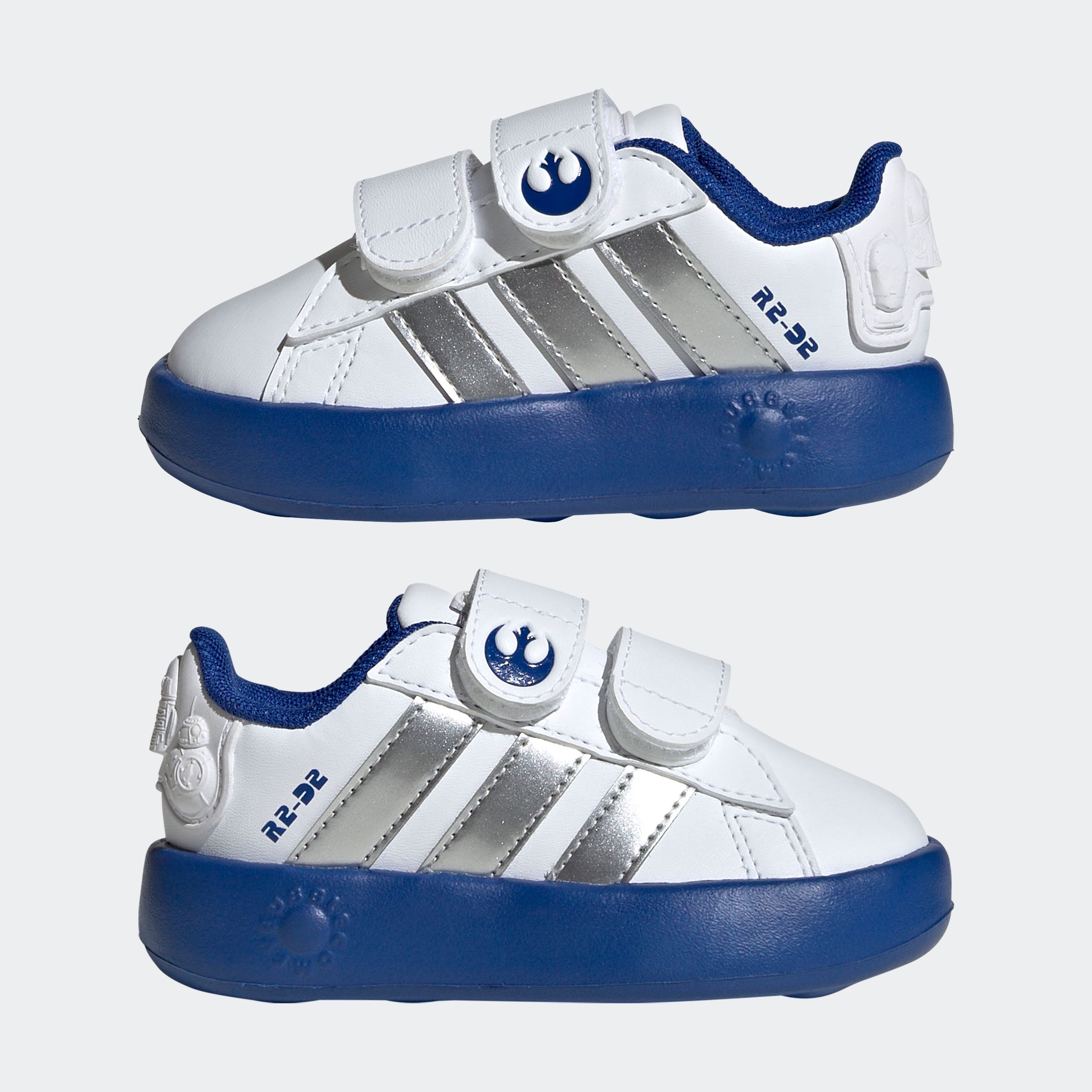adidas Sportswear Klettschuh »ADIDAS STAR WARS KIDS GRAND COURT 2.0 SCHUH«, Design auf den Spuren des adidas Superstar, für Kinder