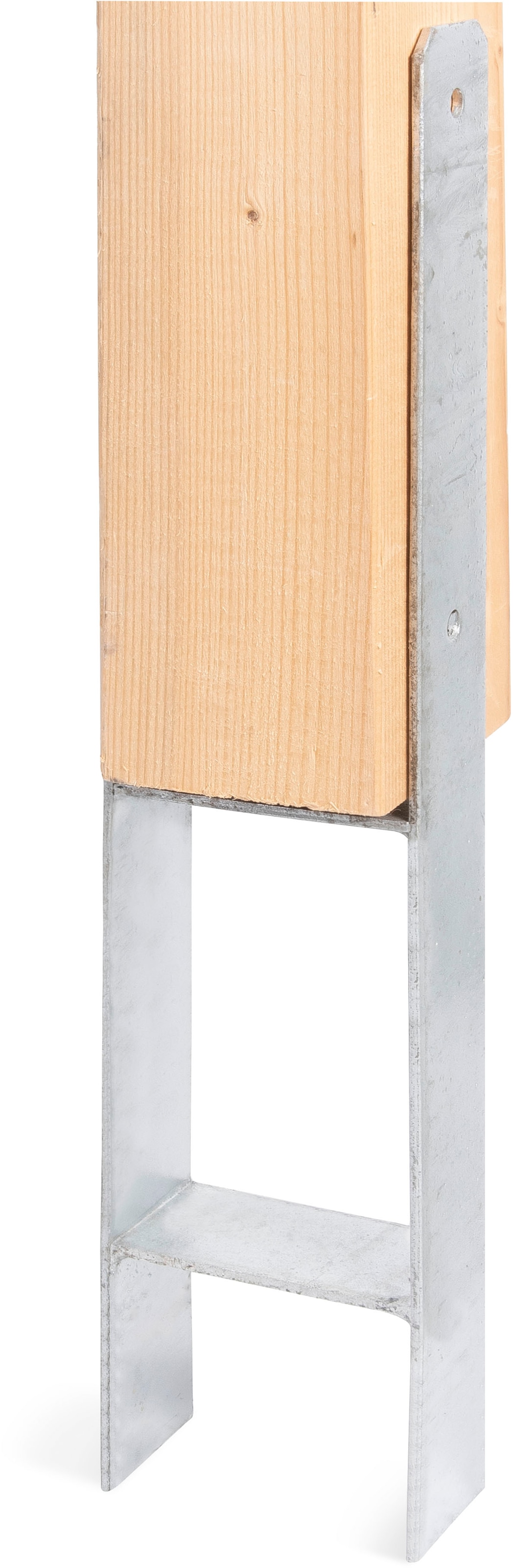 Alberts H-Pfostenanker, Materialstärke 5 mm, lichte Breite 121 mm, Höhe 600 mm
