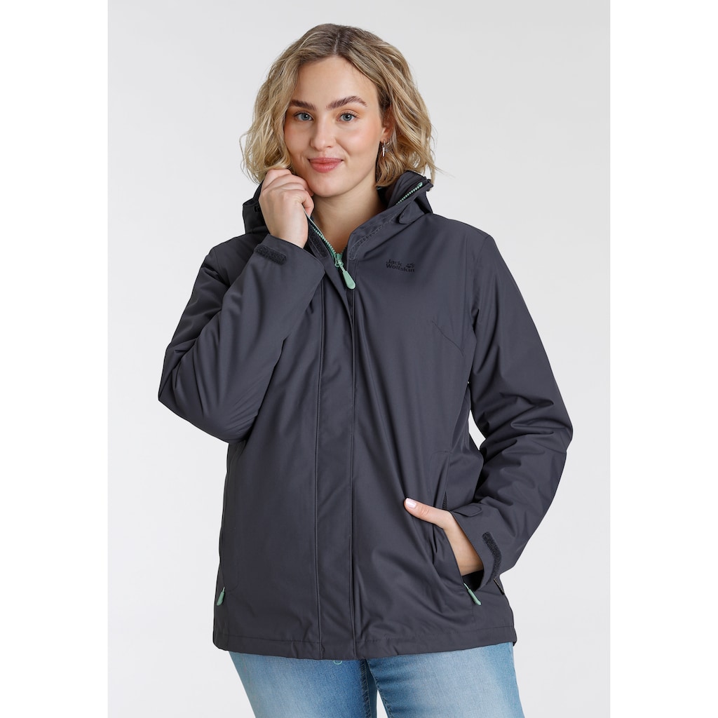 Jack Wolfskin 3-in-1-Funktionsjacke »ROSS ICE JKT«, mit Kapuze