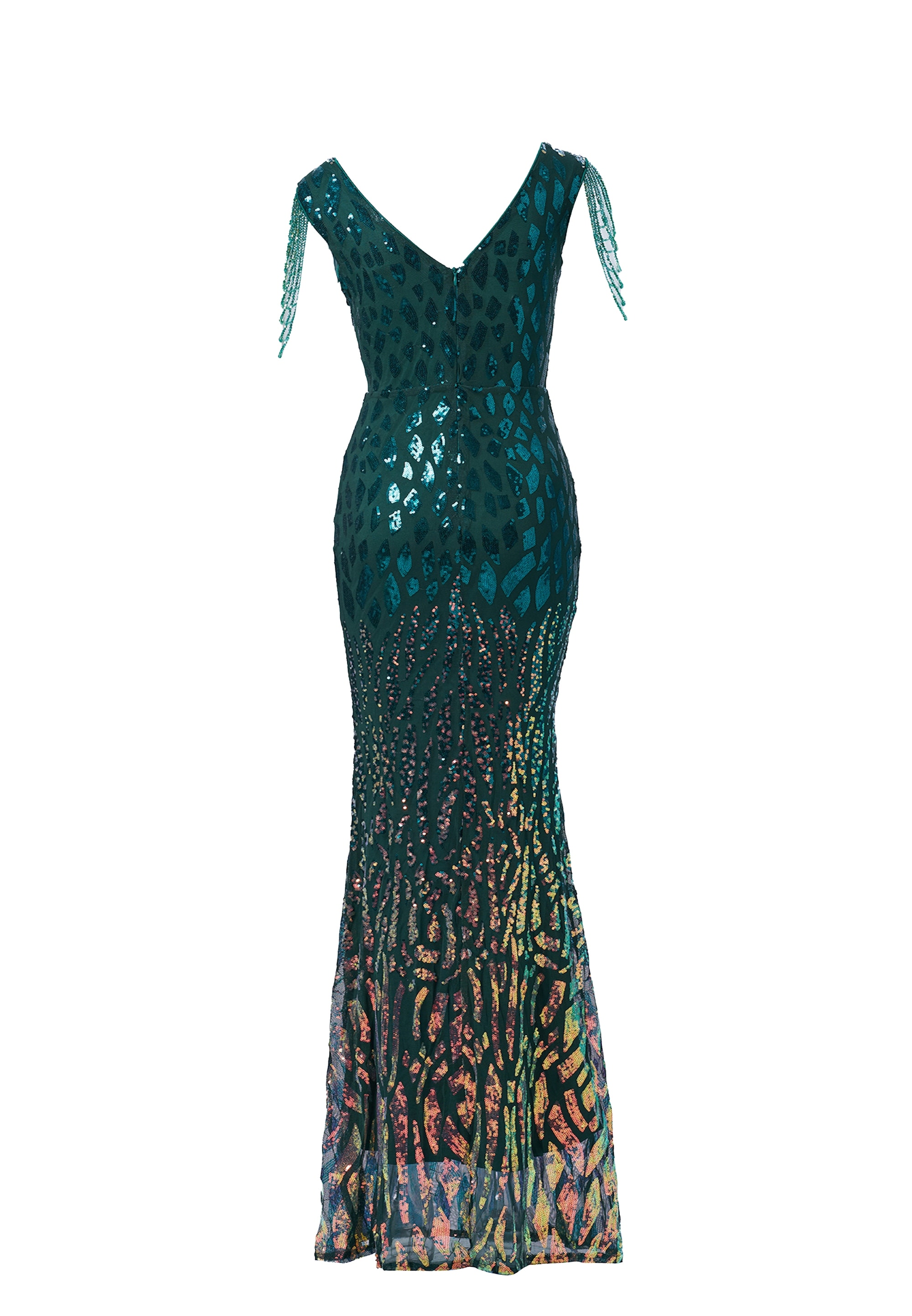 Moda Minx Jerseykleid »Rosie long Sequin«, (1 tlg.), mit raffinierten Details an den Schultern