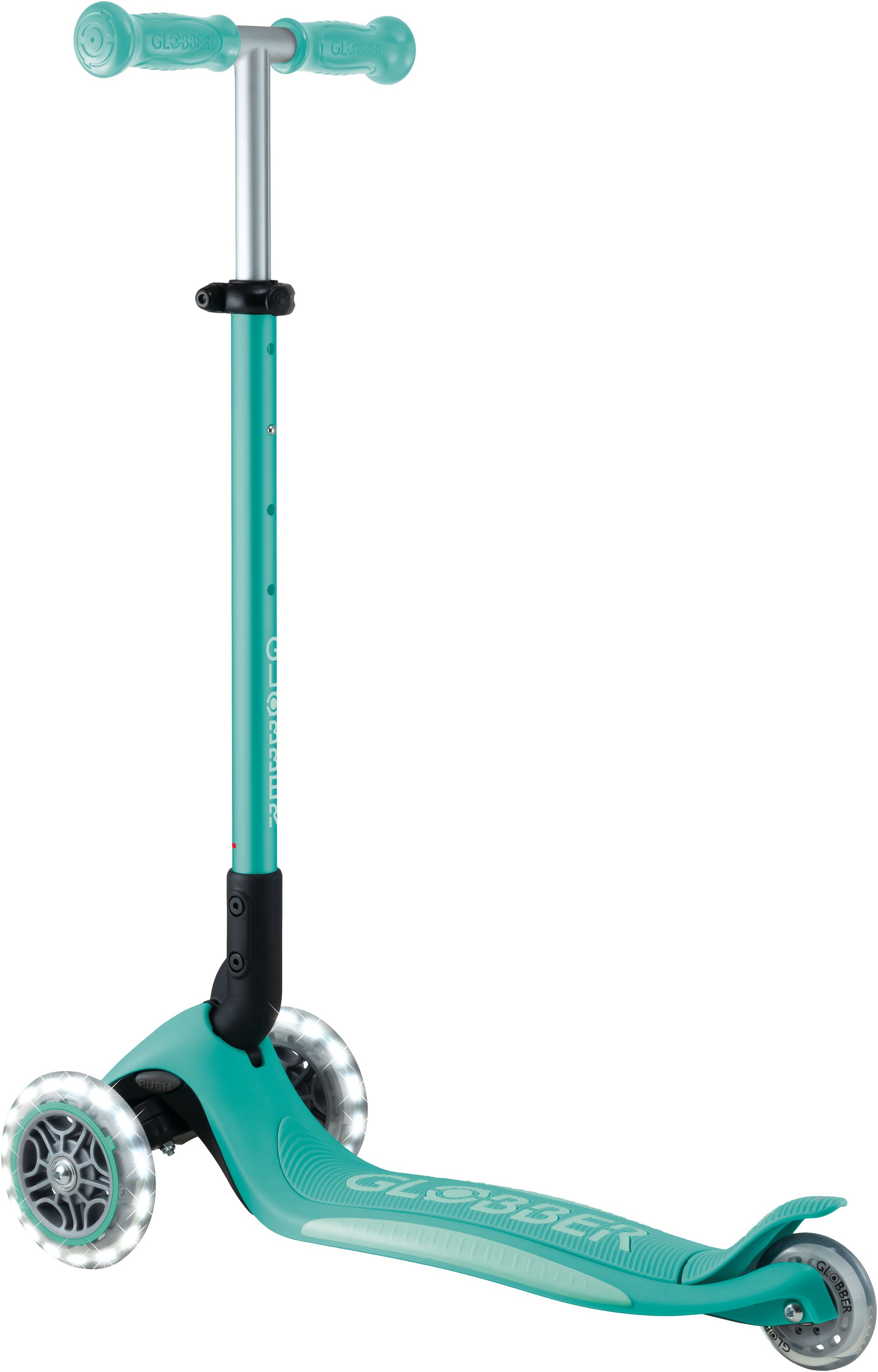 Globber Tretroller »ELITE LIGHTS, mit Leuchtrollen«