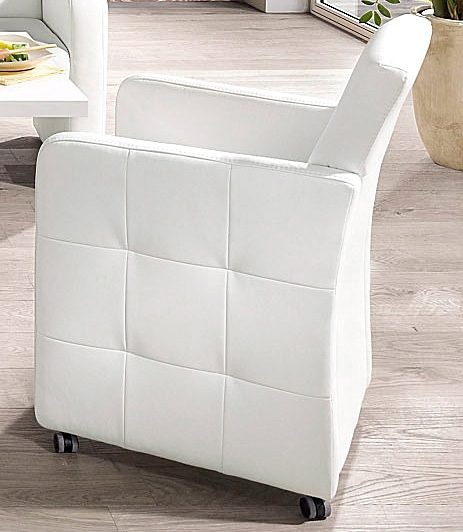 exxpo - sofa fashion Esszimmersessel "Barista, Loungesessel auf Rollen mit günstig online kaufen