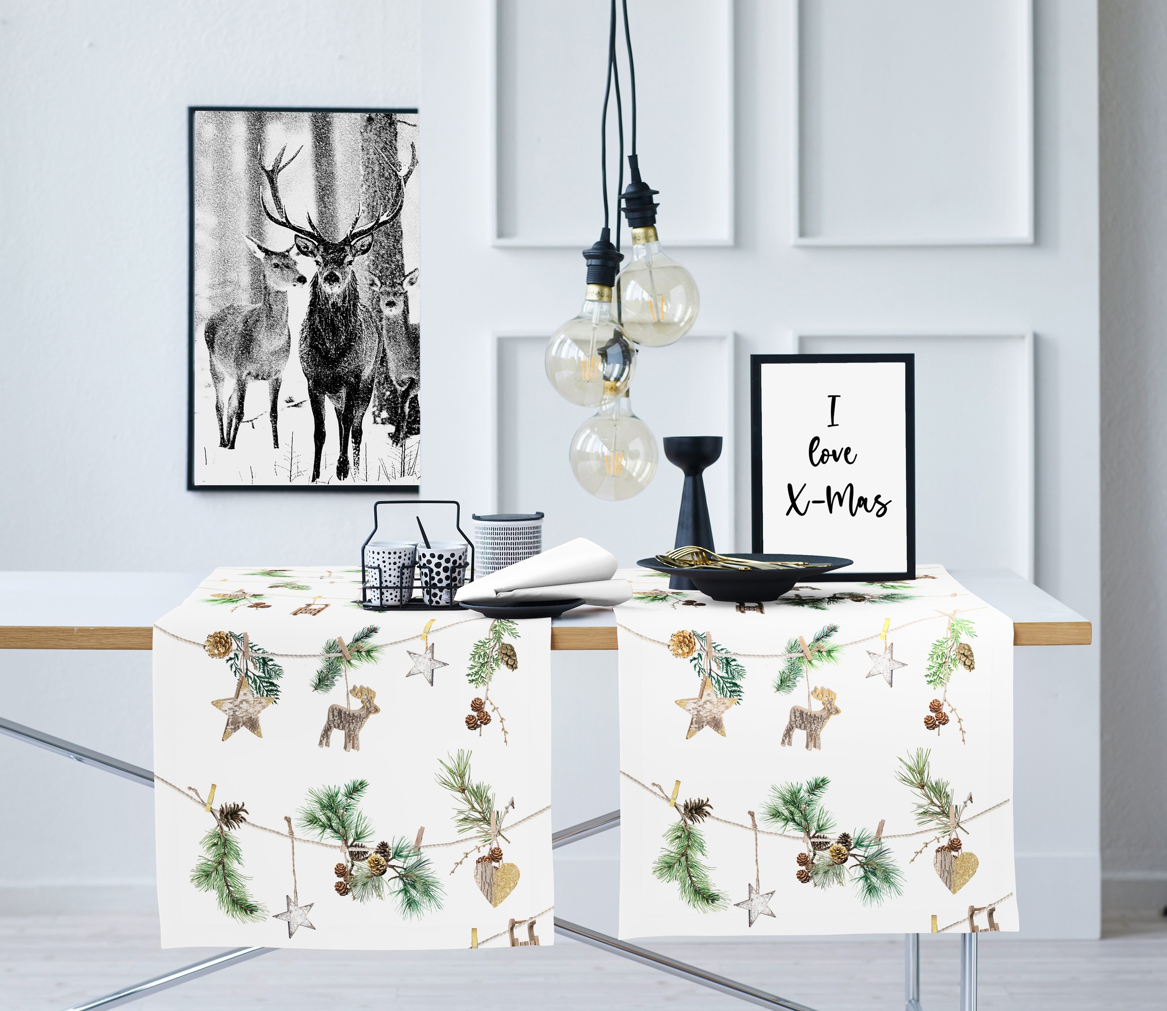 APELT Tischläufer "9532 WINTERWELT, Weihnachtsdeko, Weihnachten" Digitaldru günstig online kaufen
