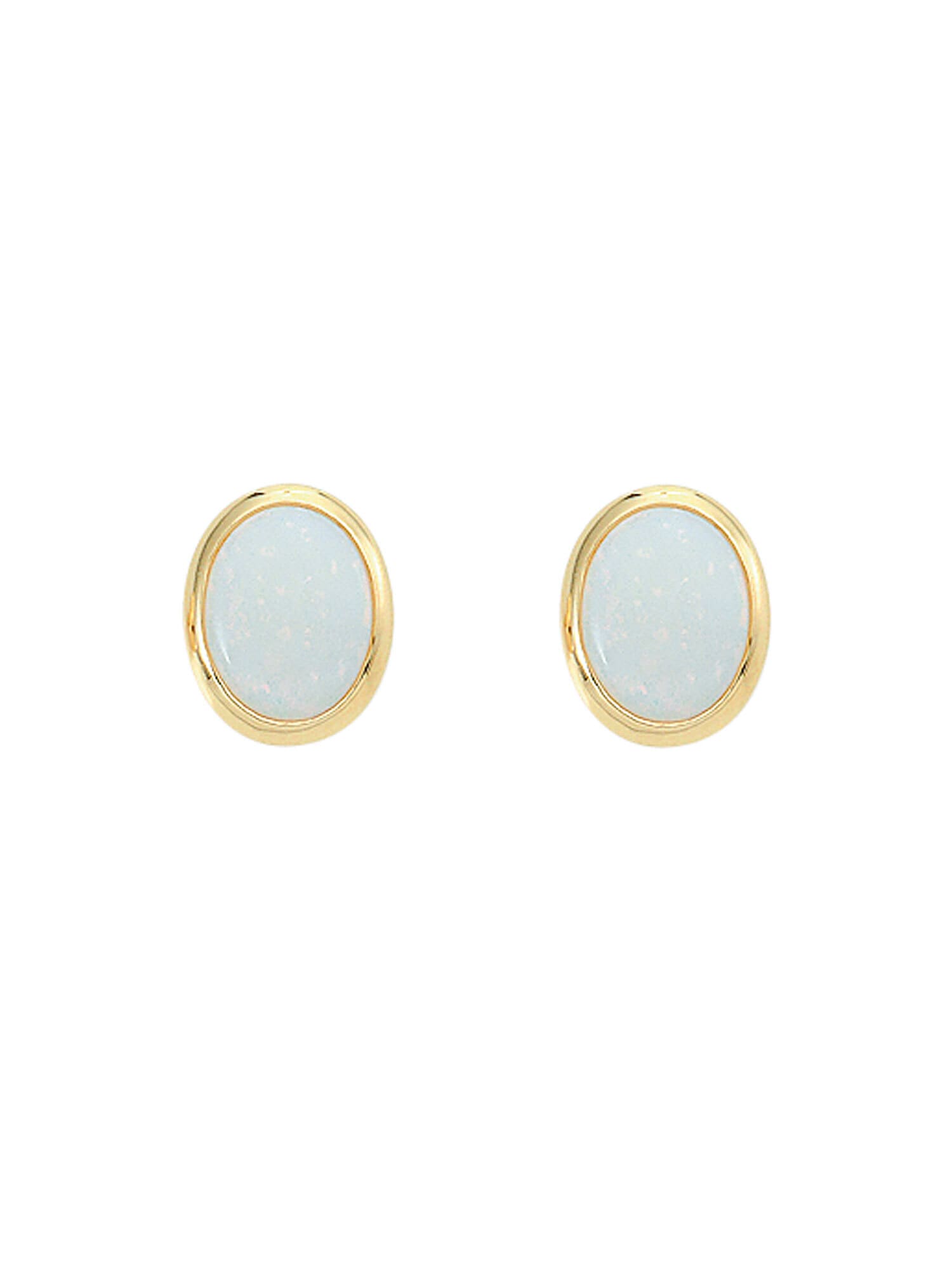 Paar Ohrhänger »585 Gold Ohrringe Ohrstecker«, mit Opal Goldschmuck für Damen