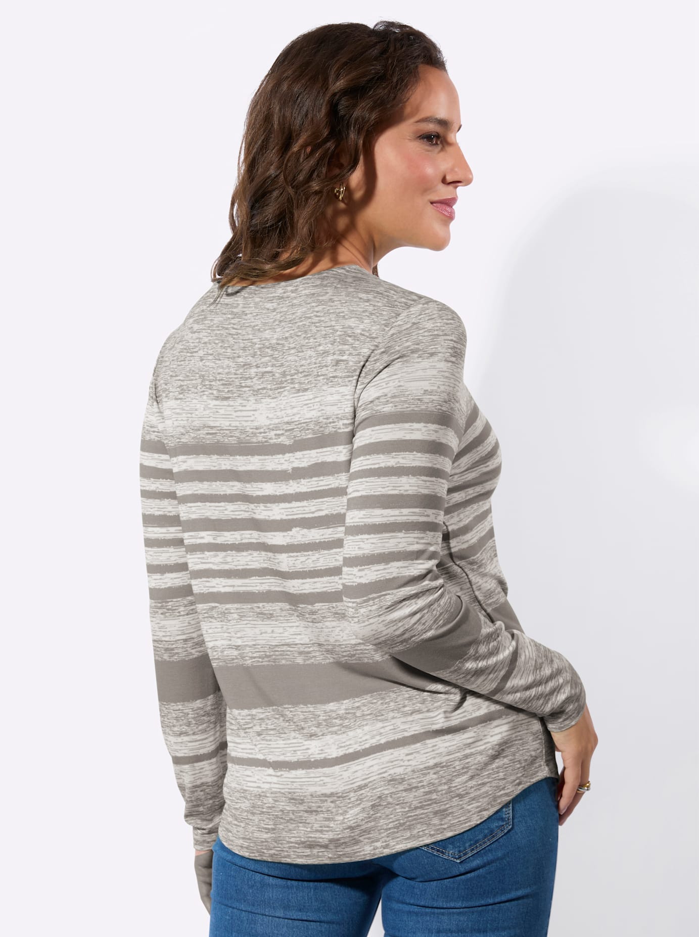 Casual Looks Langarmshirt »V-Shirt« 1 tlg.