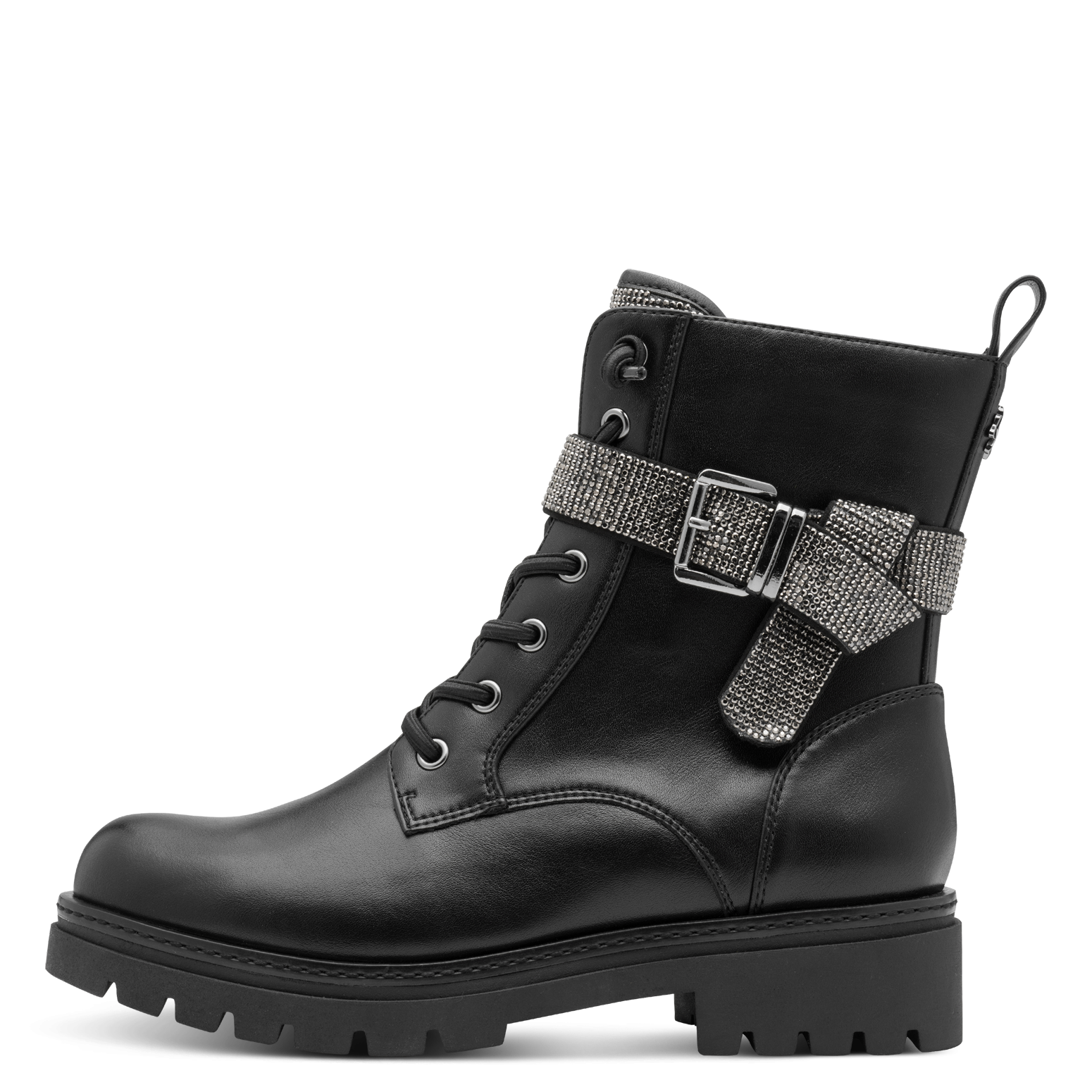 MARCO TOZZI by GMK Schnürstiefelette, Blockabsatz, Schnürboots, Zierriemen günstig online kaufen