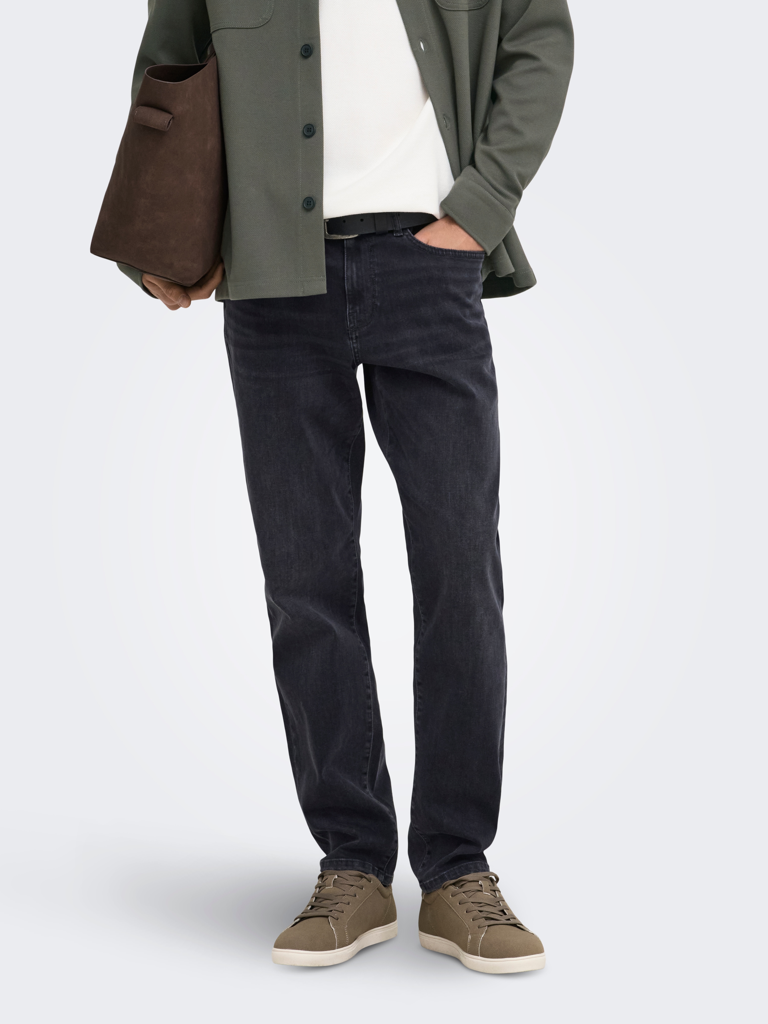 ONLY & SONS Straight-Jeans "ONSWEFT REG. MBD 5094 TAI DNM NOOS" Baumwollmischung, straight fit