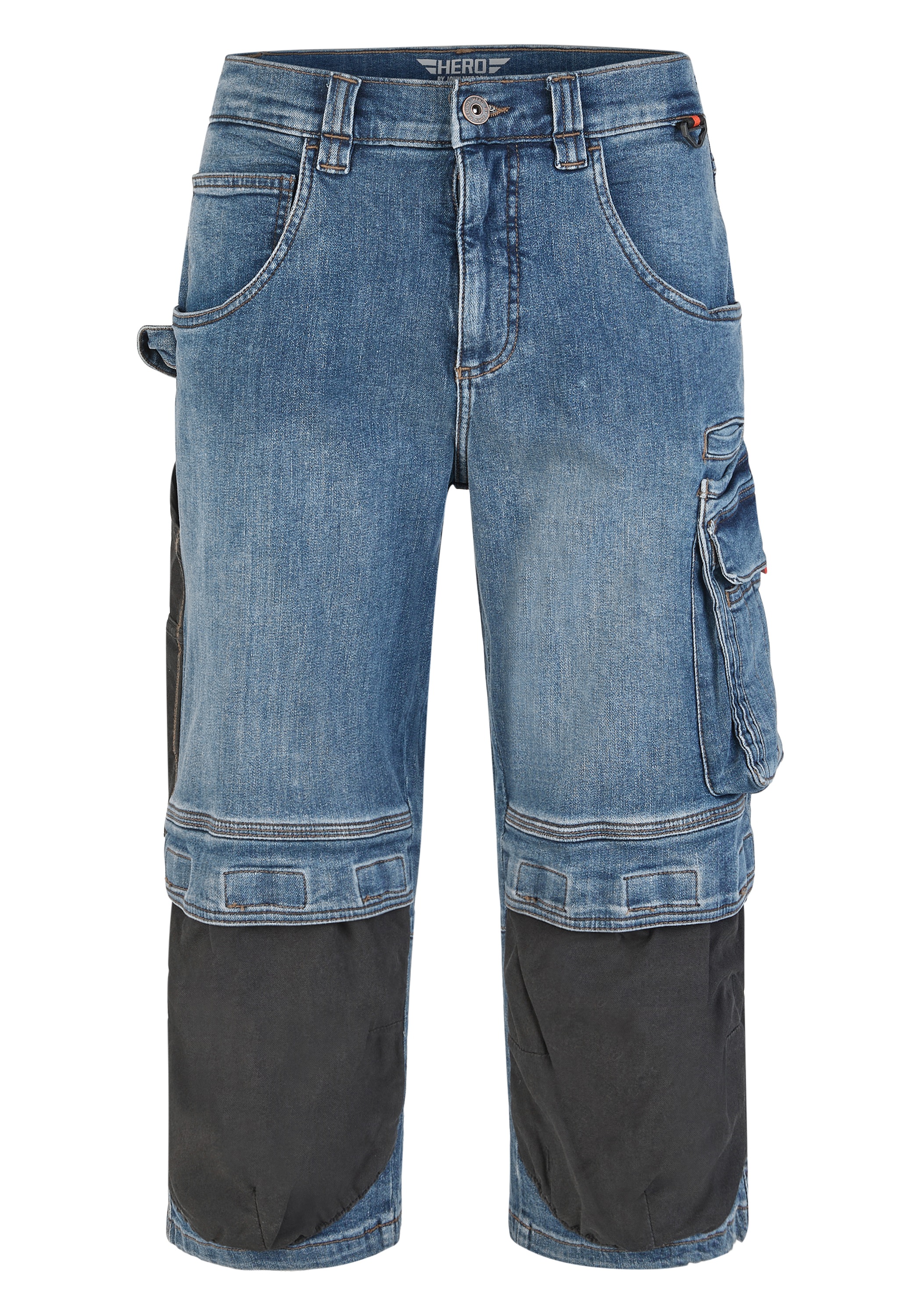 HERO by John Medoox 3/4-Jeans »MARLOW Pro Workwear Arbeits- 3/4-Jeans« Arbeits- 3/4-Jeans Denim / Jeansfür Herren