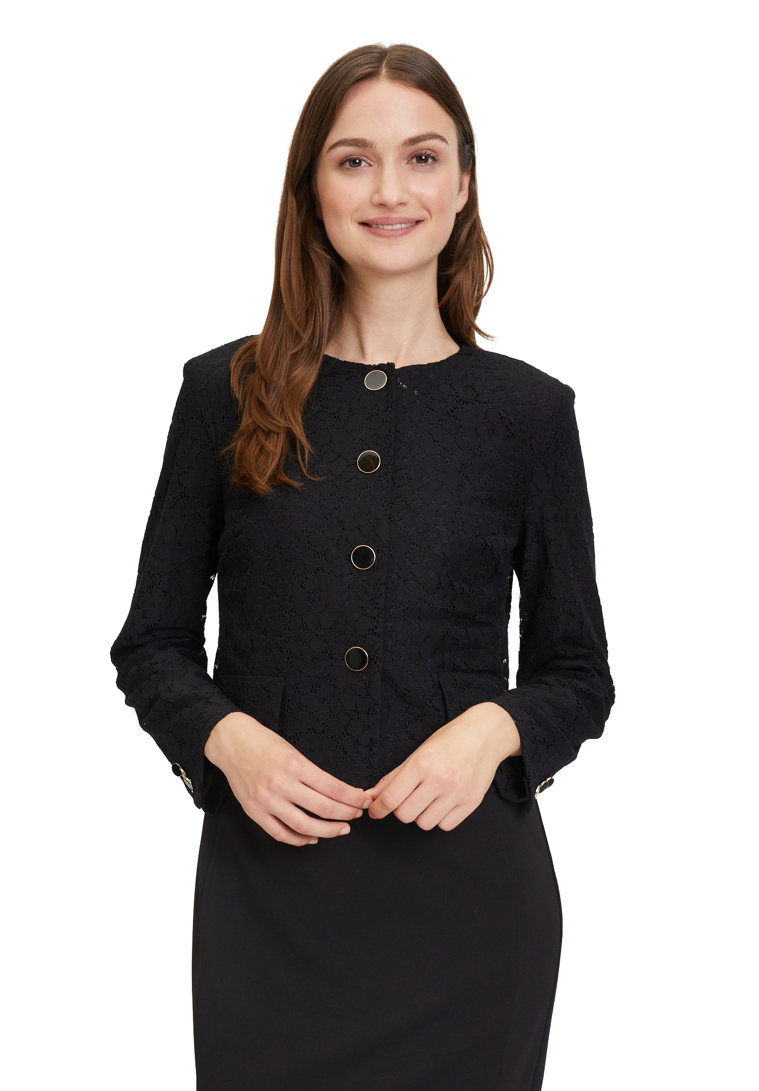 Vera Mont Boleroblazer "Vera Mont Blazer-Jacke mit Knöpfen", Spitze