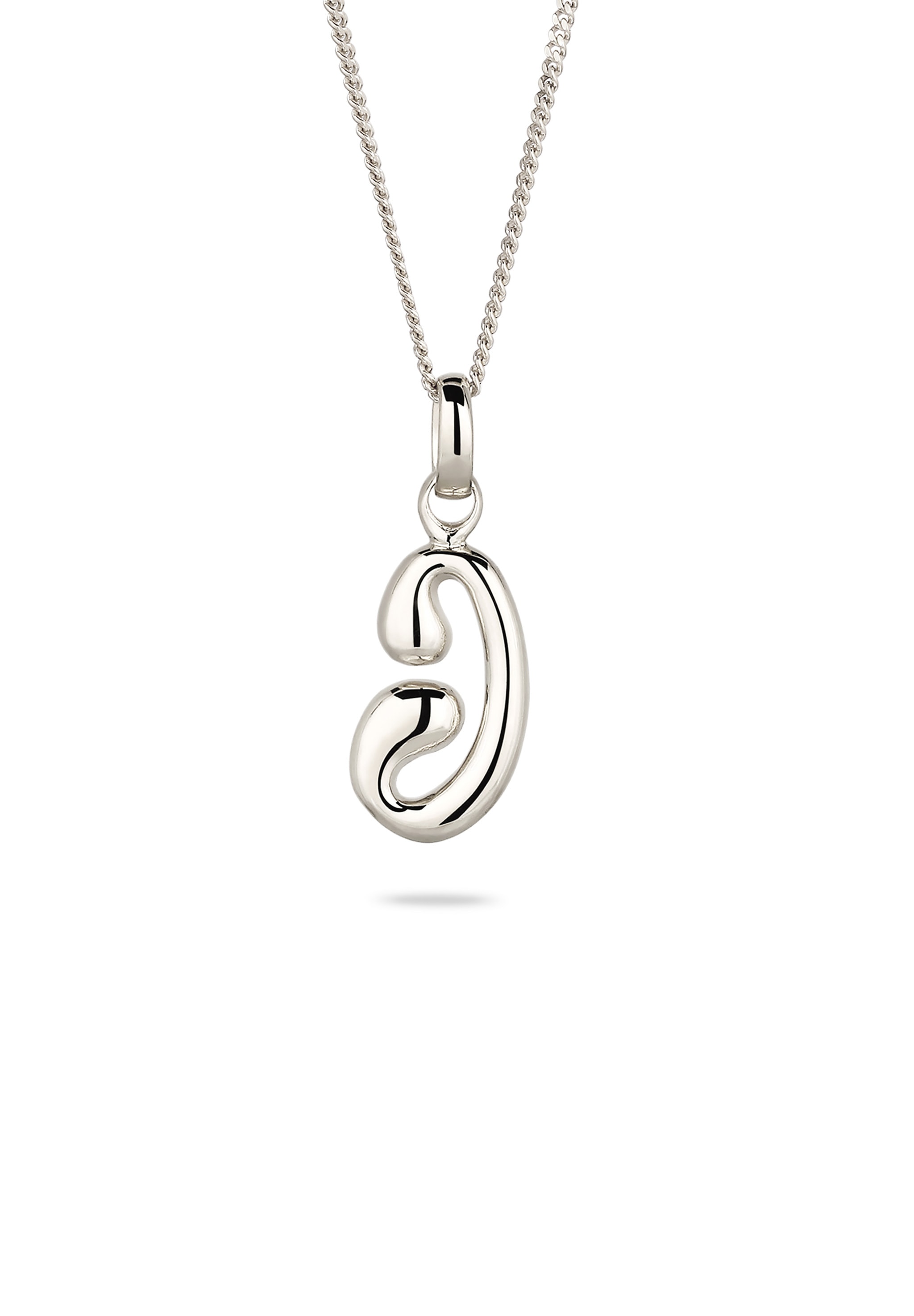 Elli Kette mit Anhänger »Halskette Melted Buchstabe J 925 Sterling Silber«
