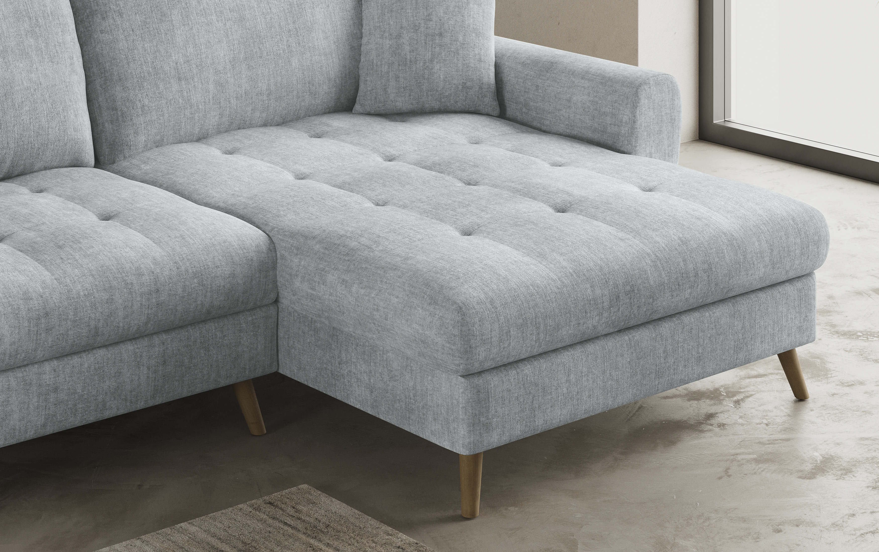 Thumbnail - Mr. Couch Ecksofa "Blackburn II L-Form", Wahlweise mit Kaltschaumpolsterung bis 140 kg belastbar