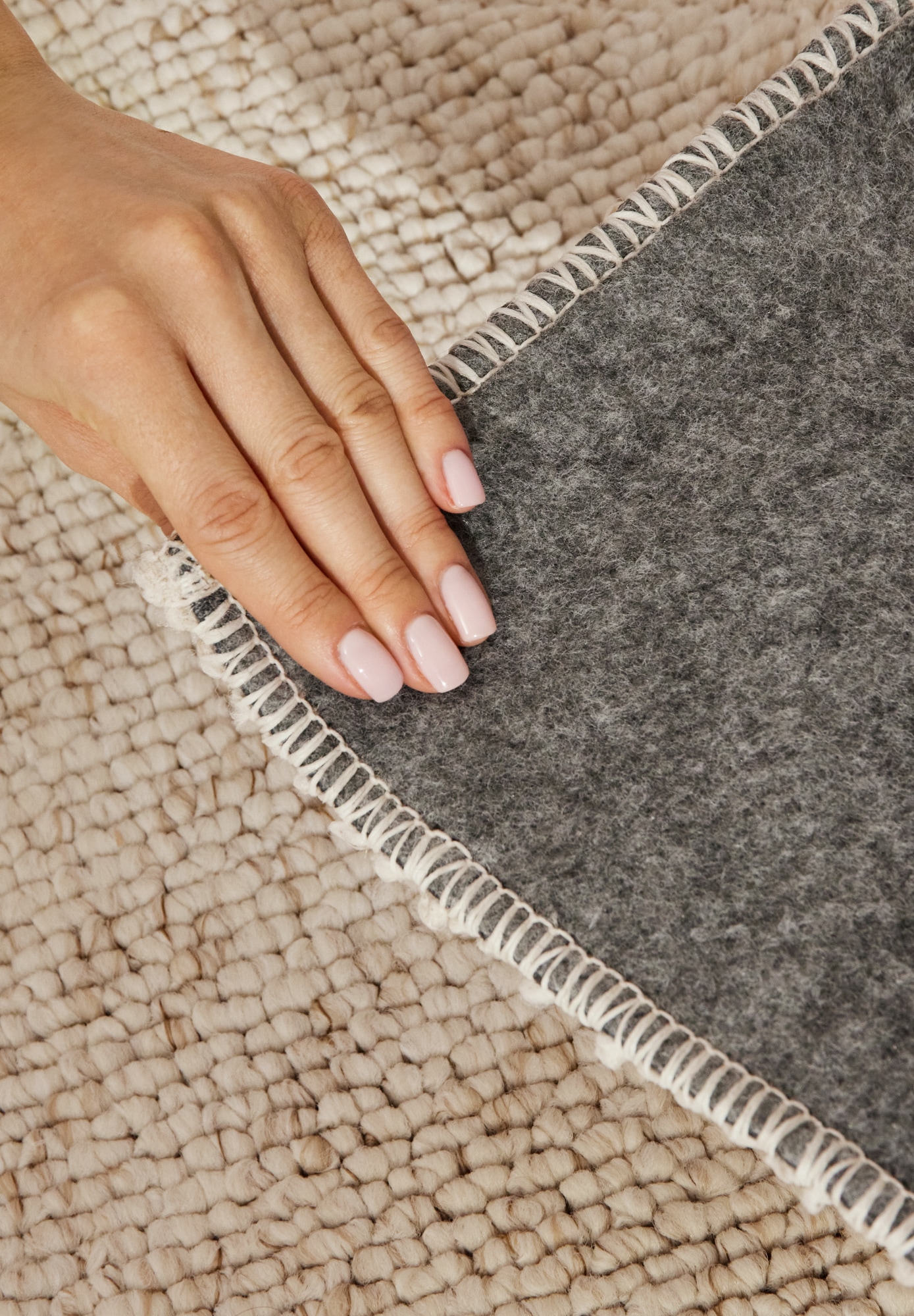 ELLE DECORATION Teppich »Rocco«, rechteckig, 10 mm Höhe, Nachhaltig, Läufer, waschbar, Wohnzimmer, Esszimmer, Woll-Optik