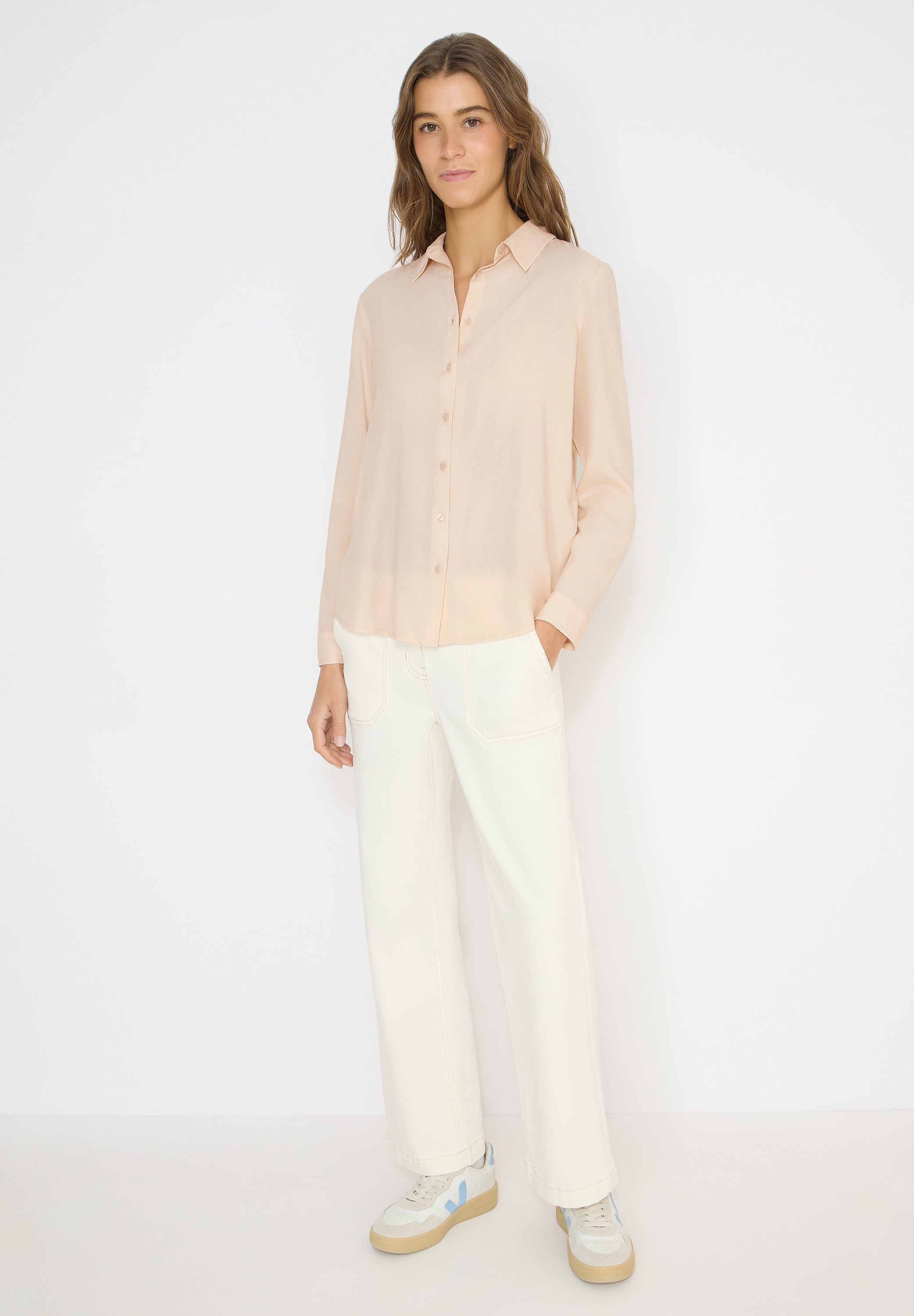 CECIL Women Long Sleeve Blouse Pearl Beige XL 3