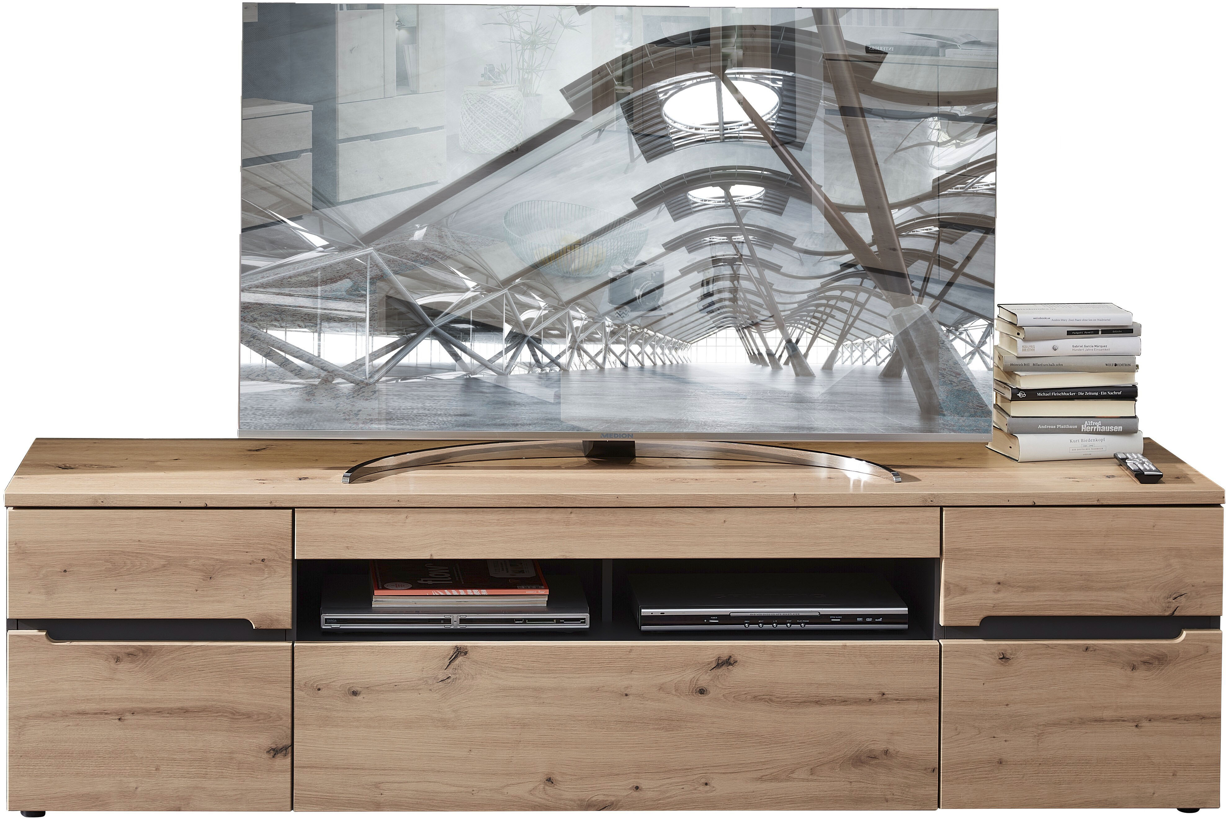 Innostyle TV-Schrank "MEMPHIS" TV-Schrank, Konsolenschrank, OTTOs Choice, Bicolour Eiche Artisan Absetzung graphit