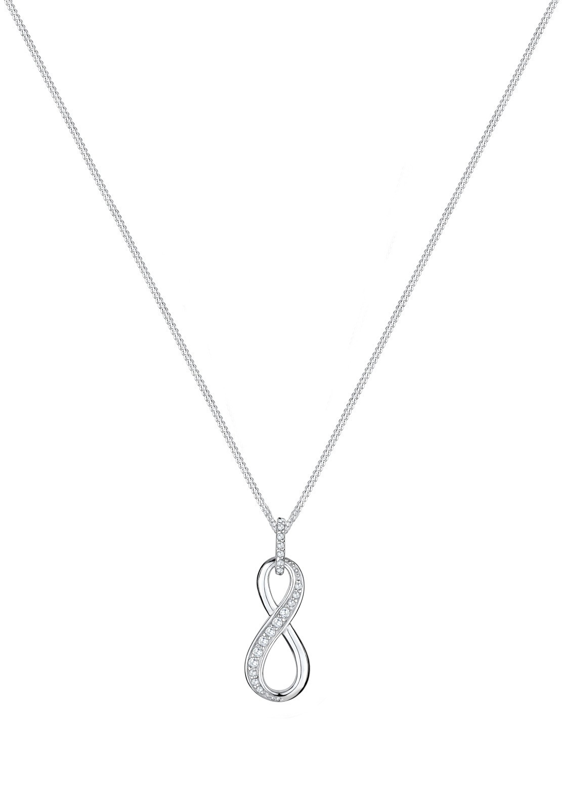 Elli Collierkettchen »Infinity Love Symbol Zirkonia 925 Silber«