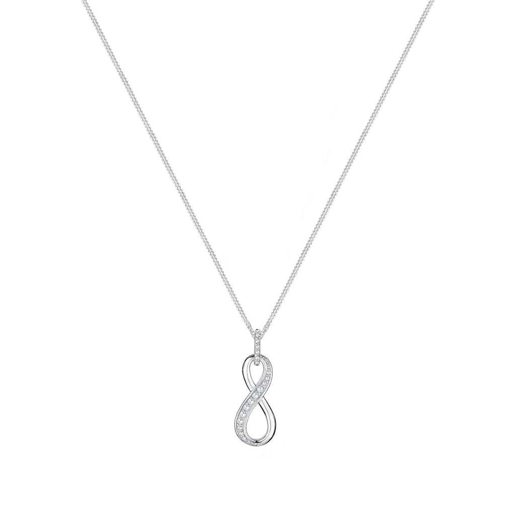 Elli Collierkettchen »Infinity Love Symbol Zirkonia 925 Silber«