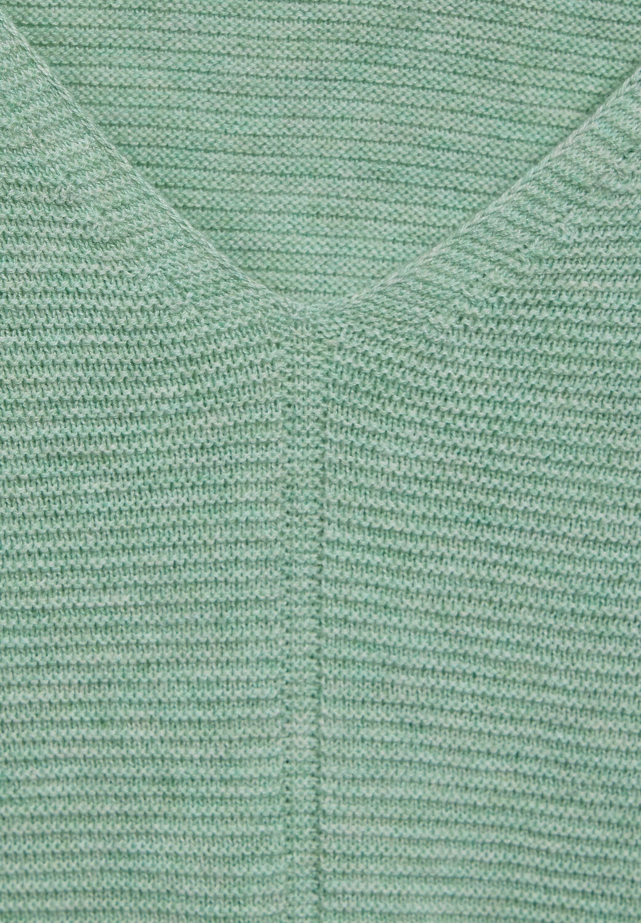 Cecil V-Ausschnitt-Pullover, mit dekorativer Frontnaht