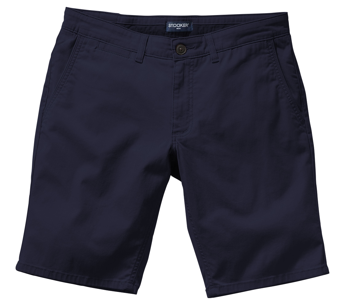 Stooker Men 5-Pocket-Jeans »Chinobermuda Bermuda«, Comfort Slim Fit Casual Clean Wash Twill Coloured für Herren