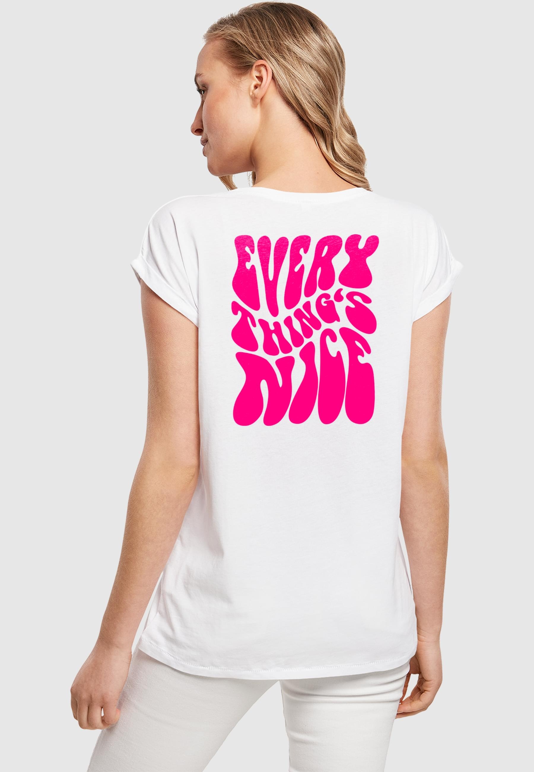 Miss Tee T-Shirt »Miss Tee Everything Is Nice Ladies Extended Shoulder Tee« 1 Stk.
