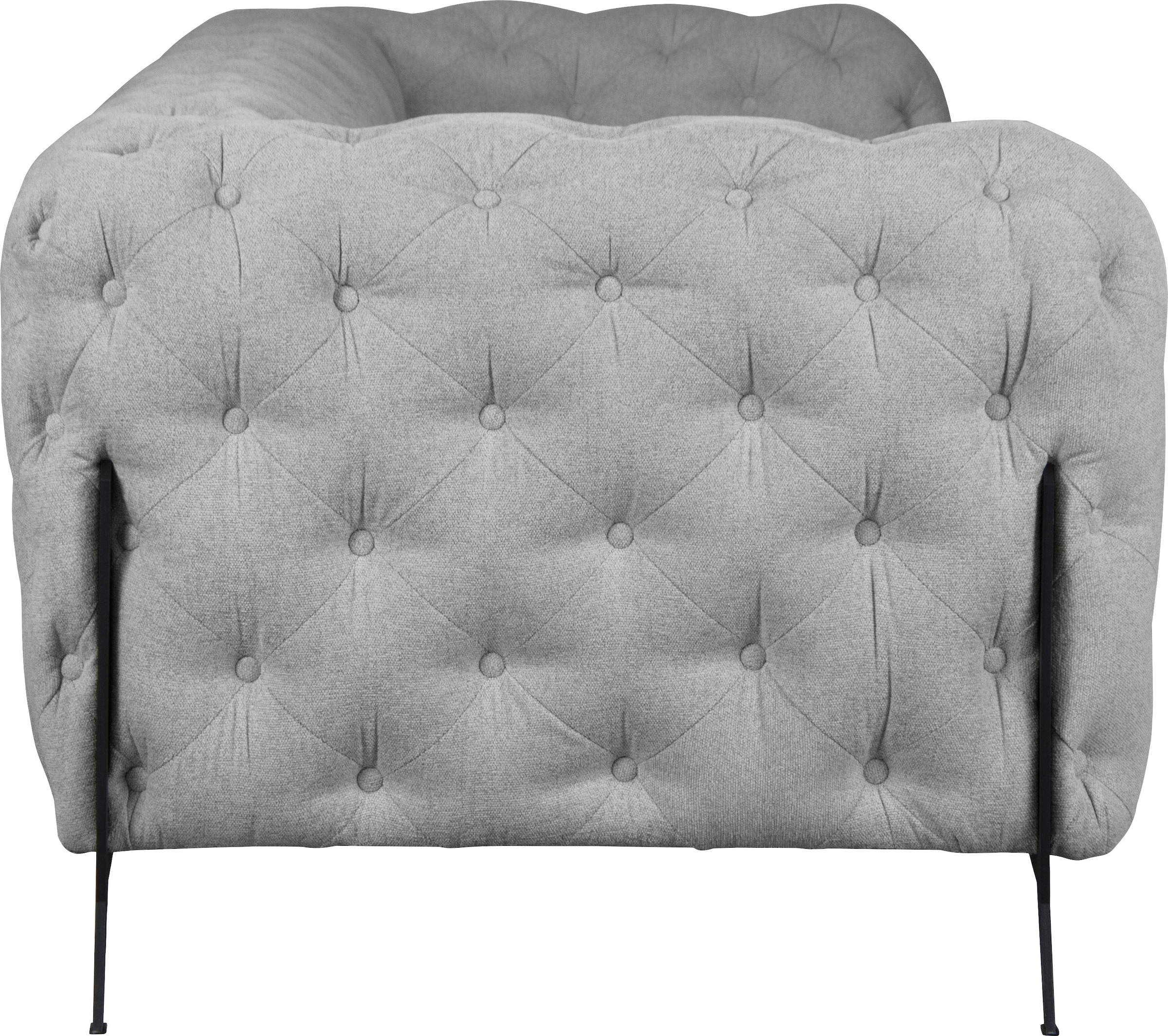 Leonique Chesterfield-Sofa »Amaury«, aufwändige Knopfheftung, moderne Chesterfield Optik, Fußfarbe wählbar