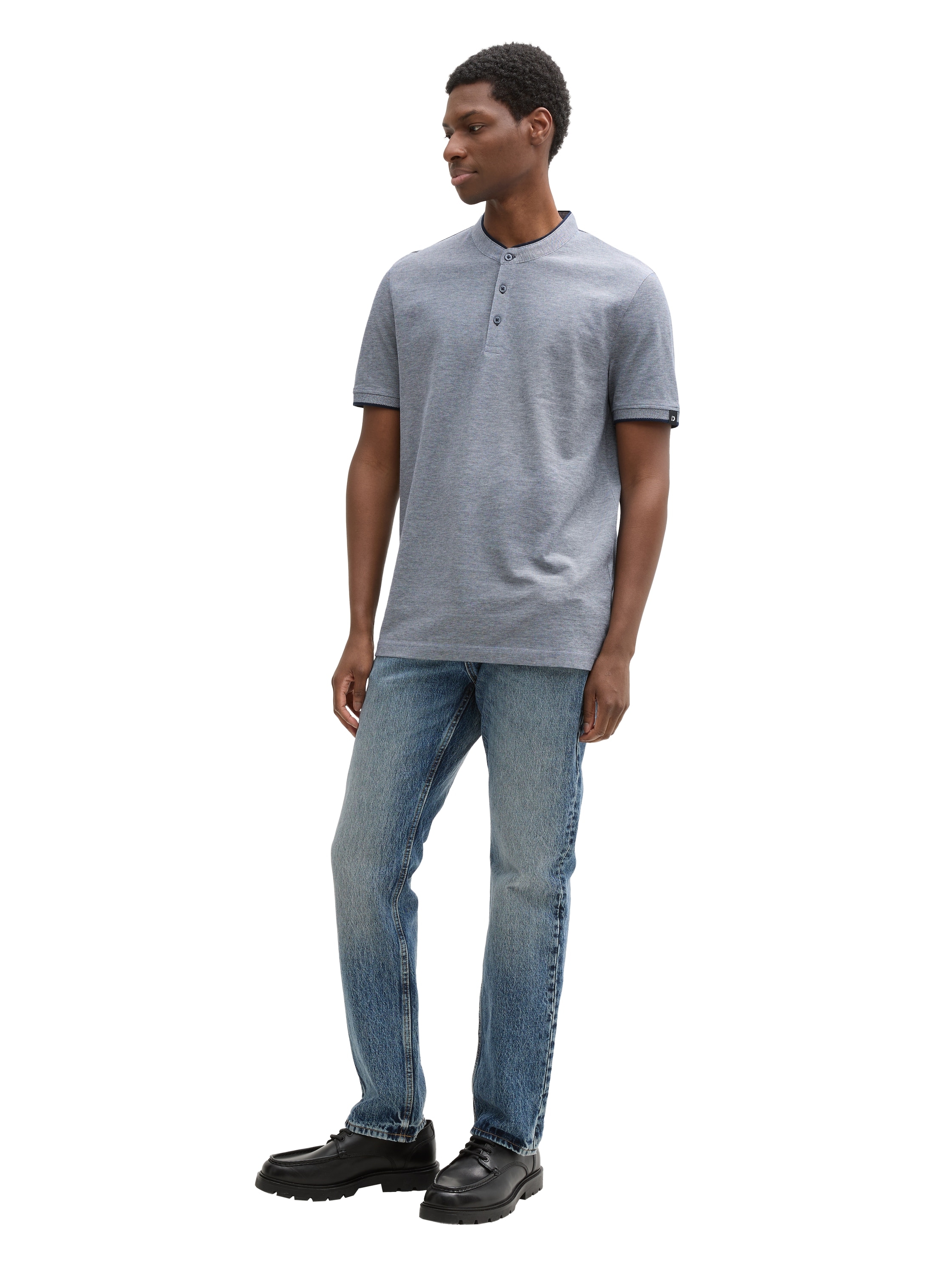 TOM TAILOR Denim Poloshirt, mit Logo Stickerei günstig online kaufen