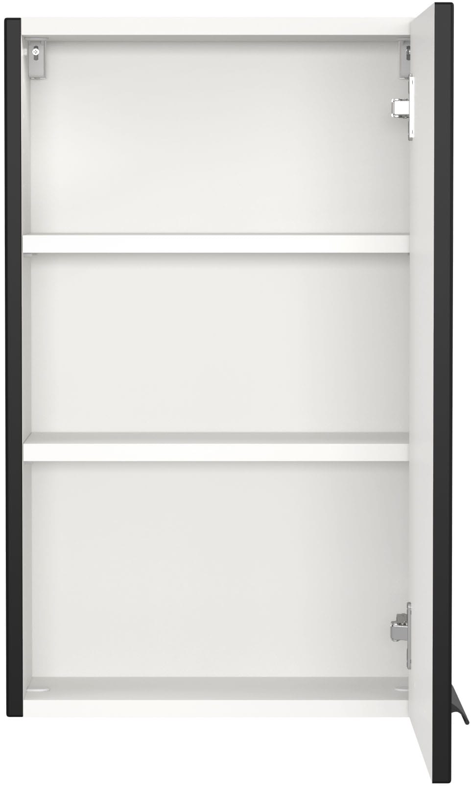 welltime Hängeschrank »SALVADA, Hängeschrank 40 cm, gedämpfte Scharniere«, Schwarz, Front und Korpus aus hochwertigen MDF, Anti-Finger-Print