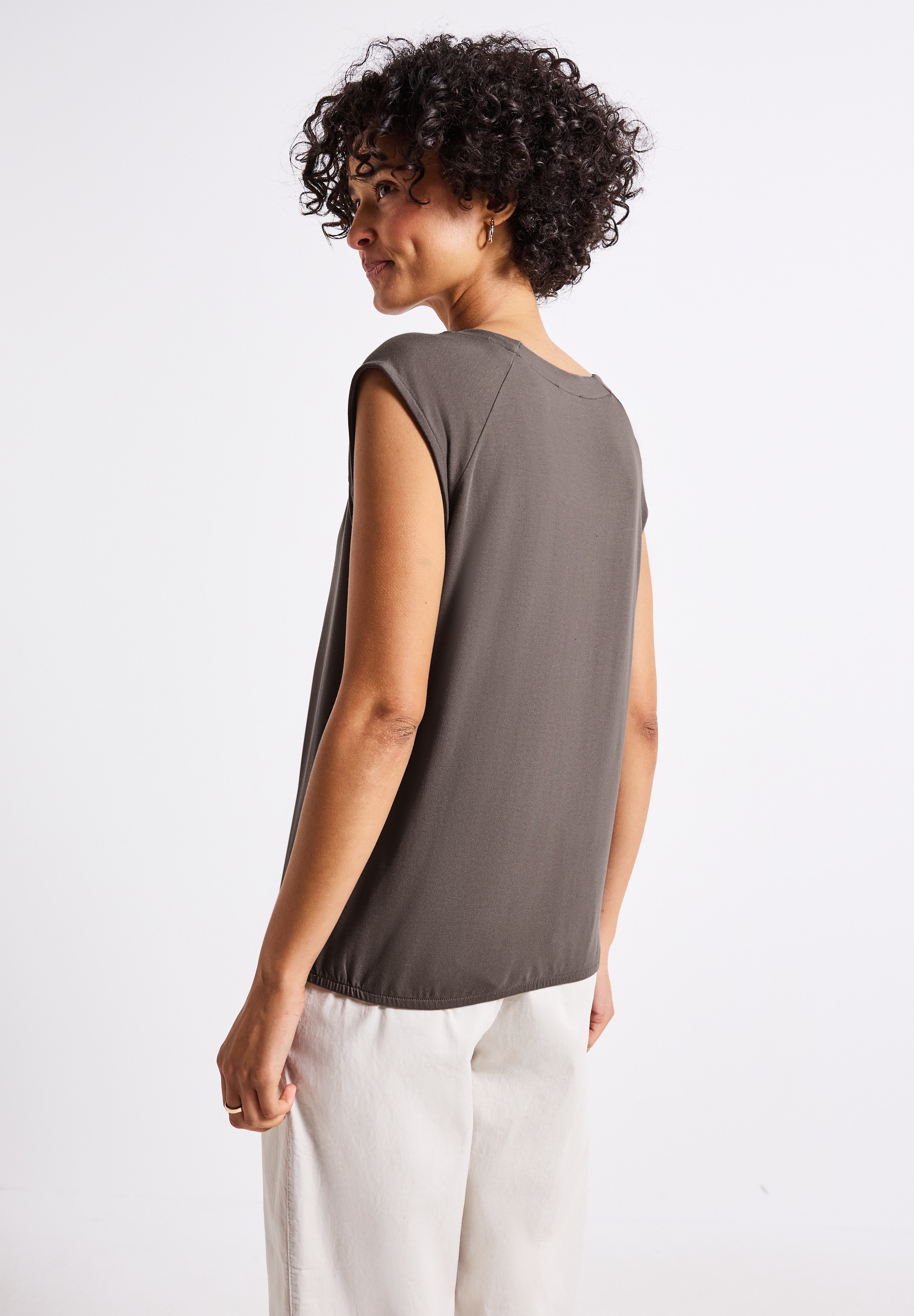 STREET ONE Tanktop, aus Jersey in Unifarbe