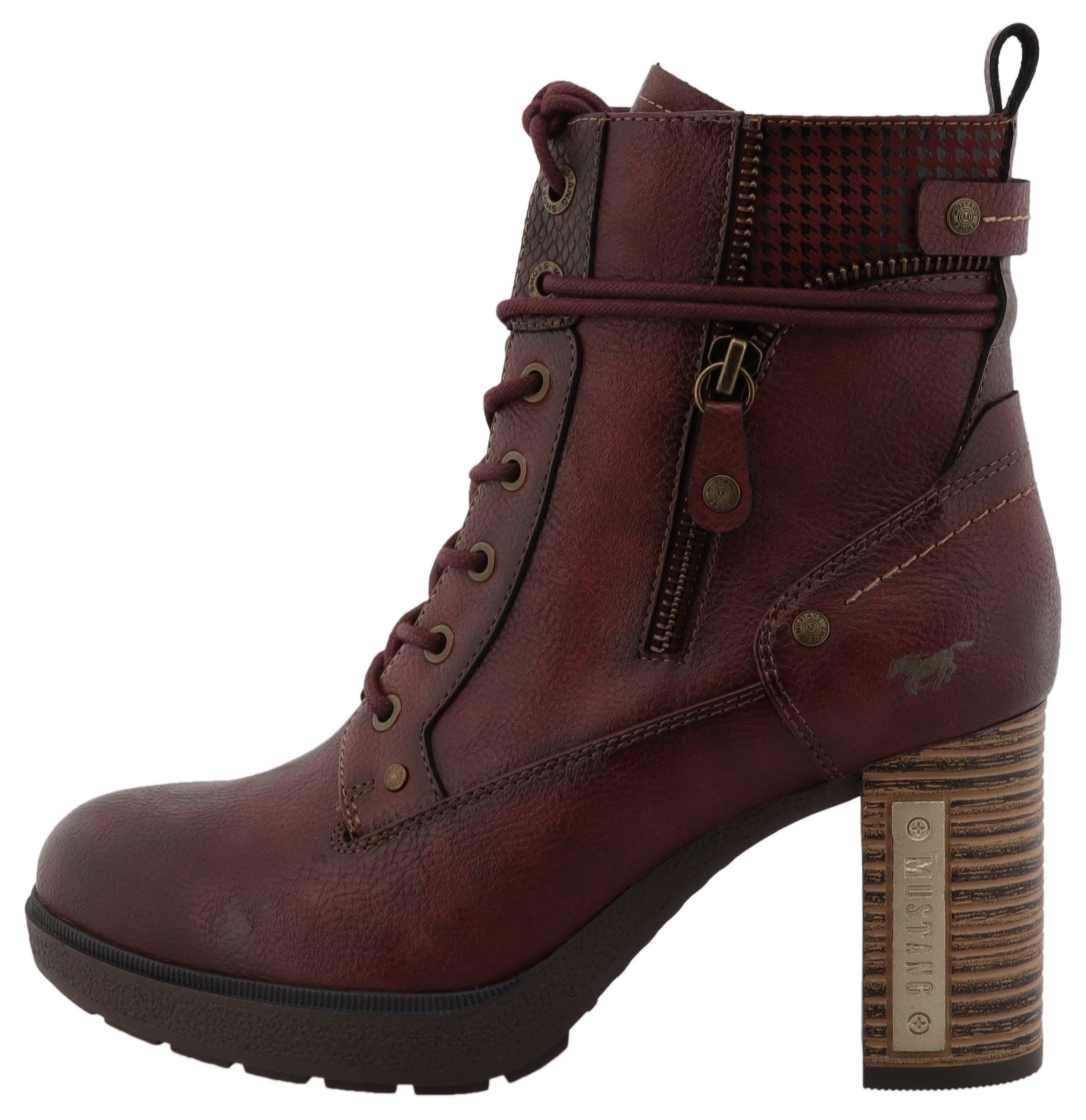 Mustang Shoes Winterstiefelette »Nana«, Schnürstiefelette mit wärmendem Textilfutter